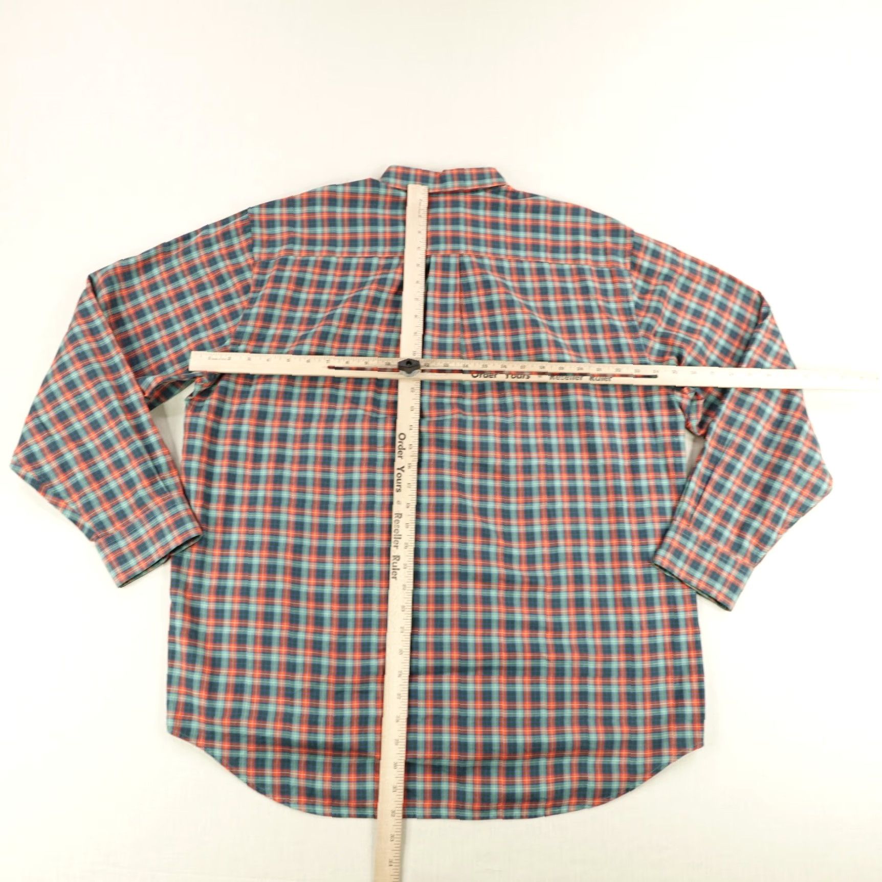 Vineyard Vines Vineyard Vines Shirt Men Large Orange Green Plaid Flannel Whale Button Up Preppy Size US L / EU 52-54 / 3 - 5 Thumbnail