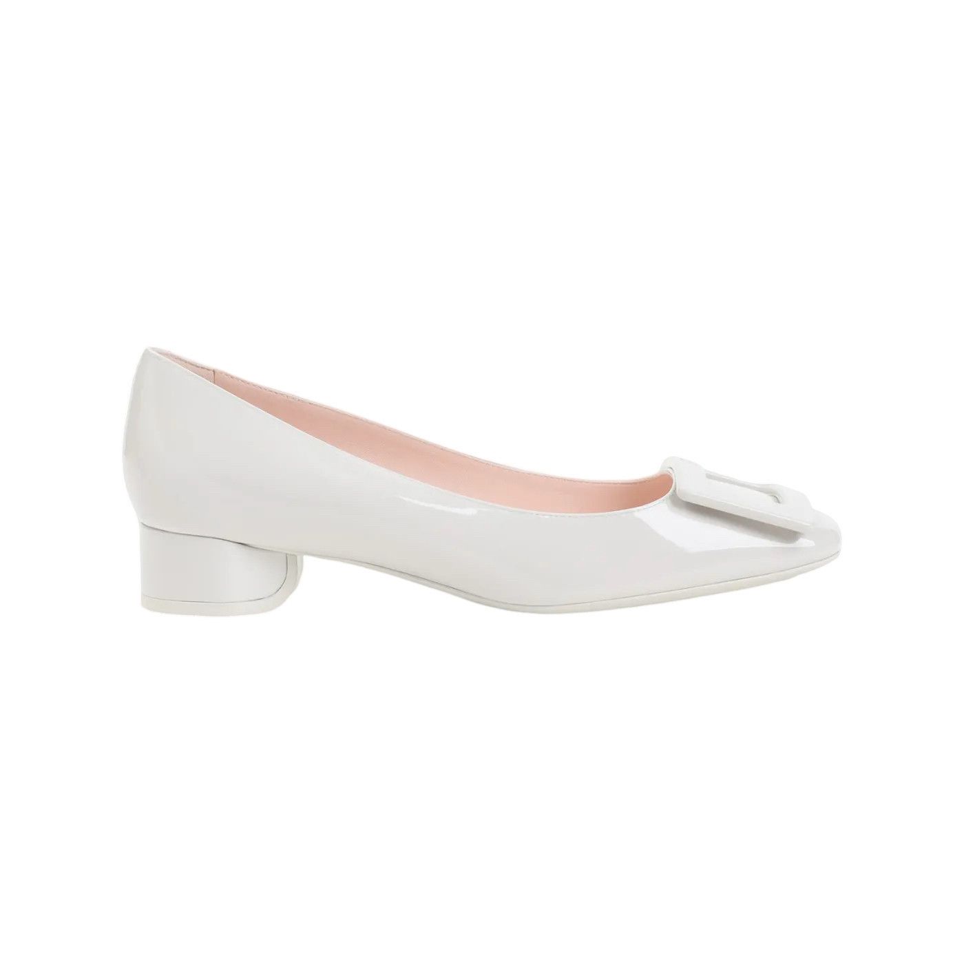ROGER VIVIER Roundy Gray 25mm Pumps New & Authentic (Women's