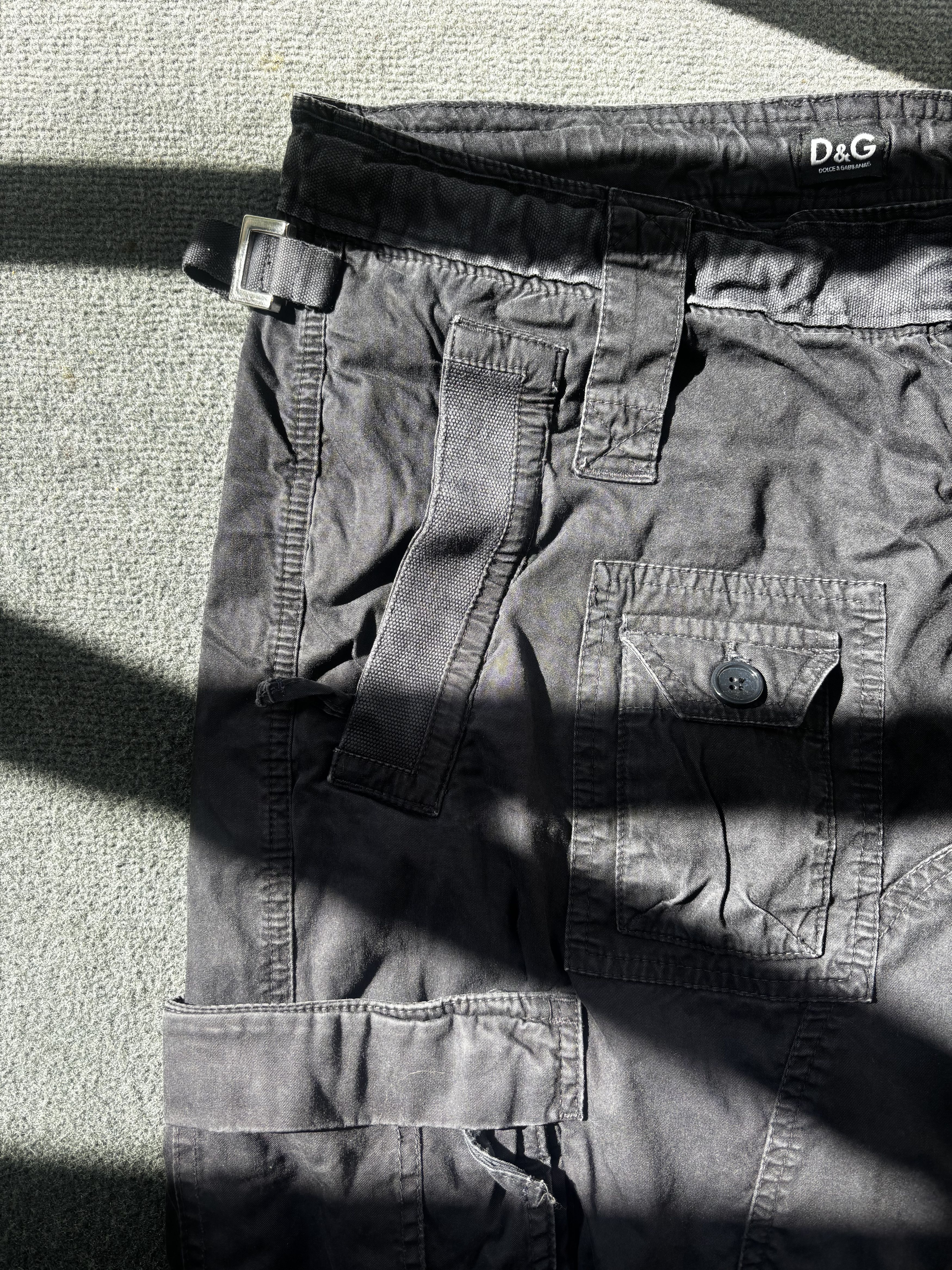 Dolce & Gabbana Dolce & Gabbana Black Cargo Pants Size US 34 / EU 50 - 2 Thumbnail