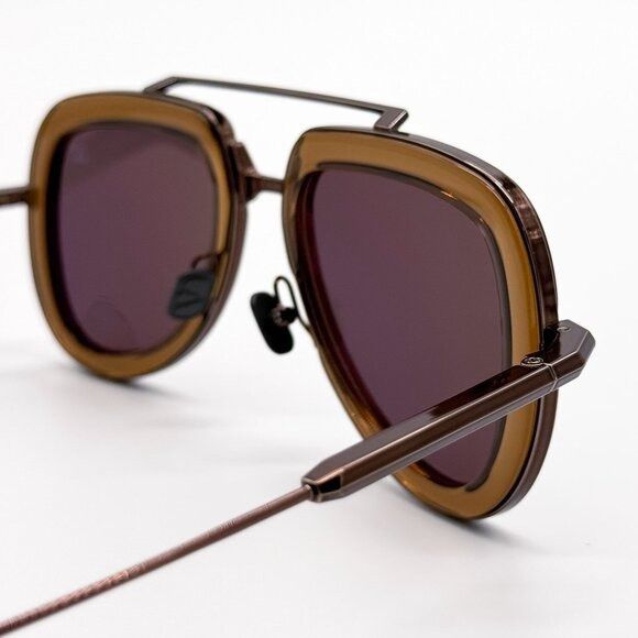Valentino NEW VALENTINO SUNGLASSES VLS-129D BROWN MEN AVIATOR EYEWEAR Size ONE SIZE - 5 Thumbnail