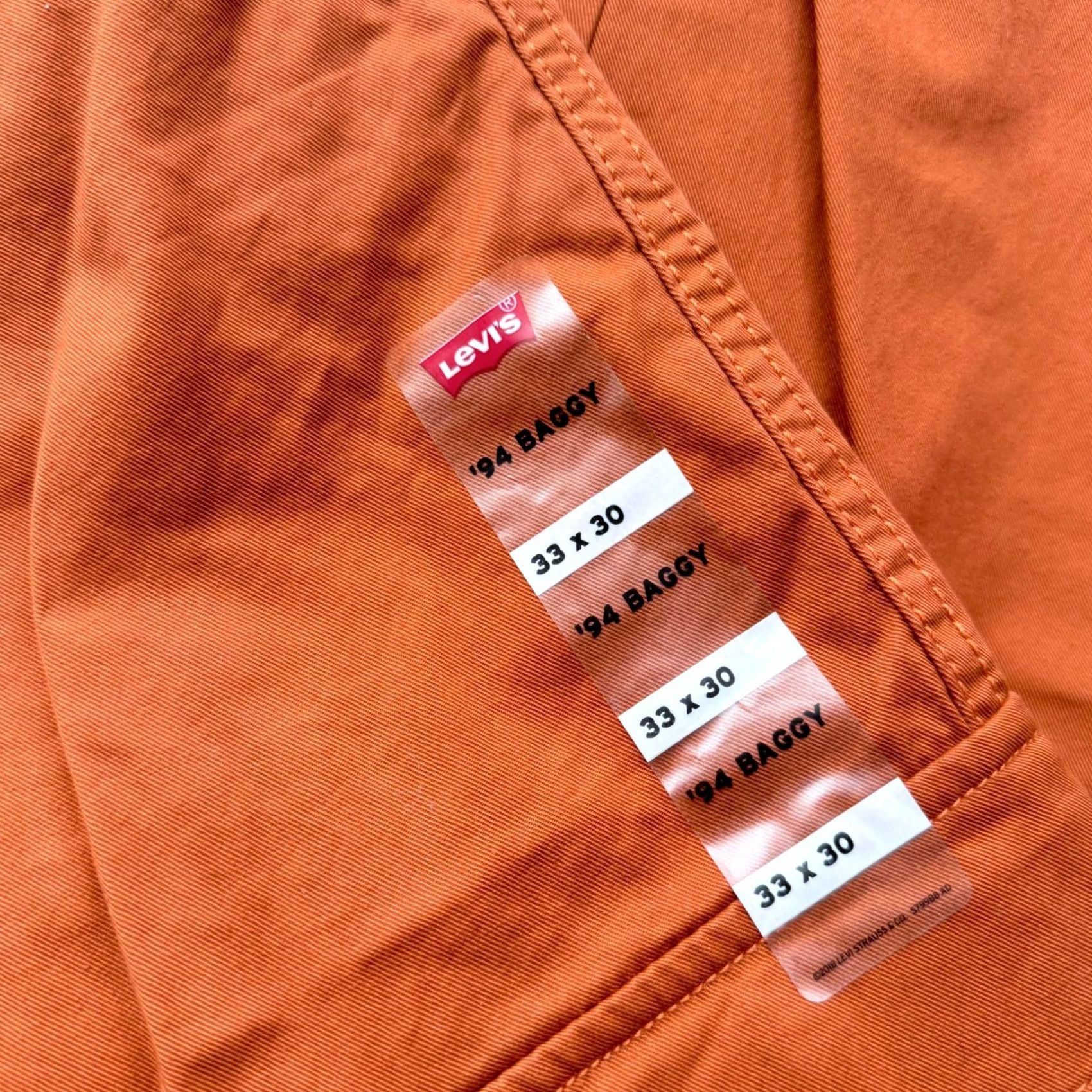 Levi's Levi's Pants Cargo 33 Orange Women 34 (33) Loose Fit Y2K Baggy Straight NWT Skater Size 24" / US 00 / IT 34 - 4 Thumbnail
