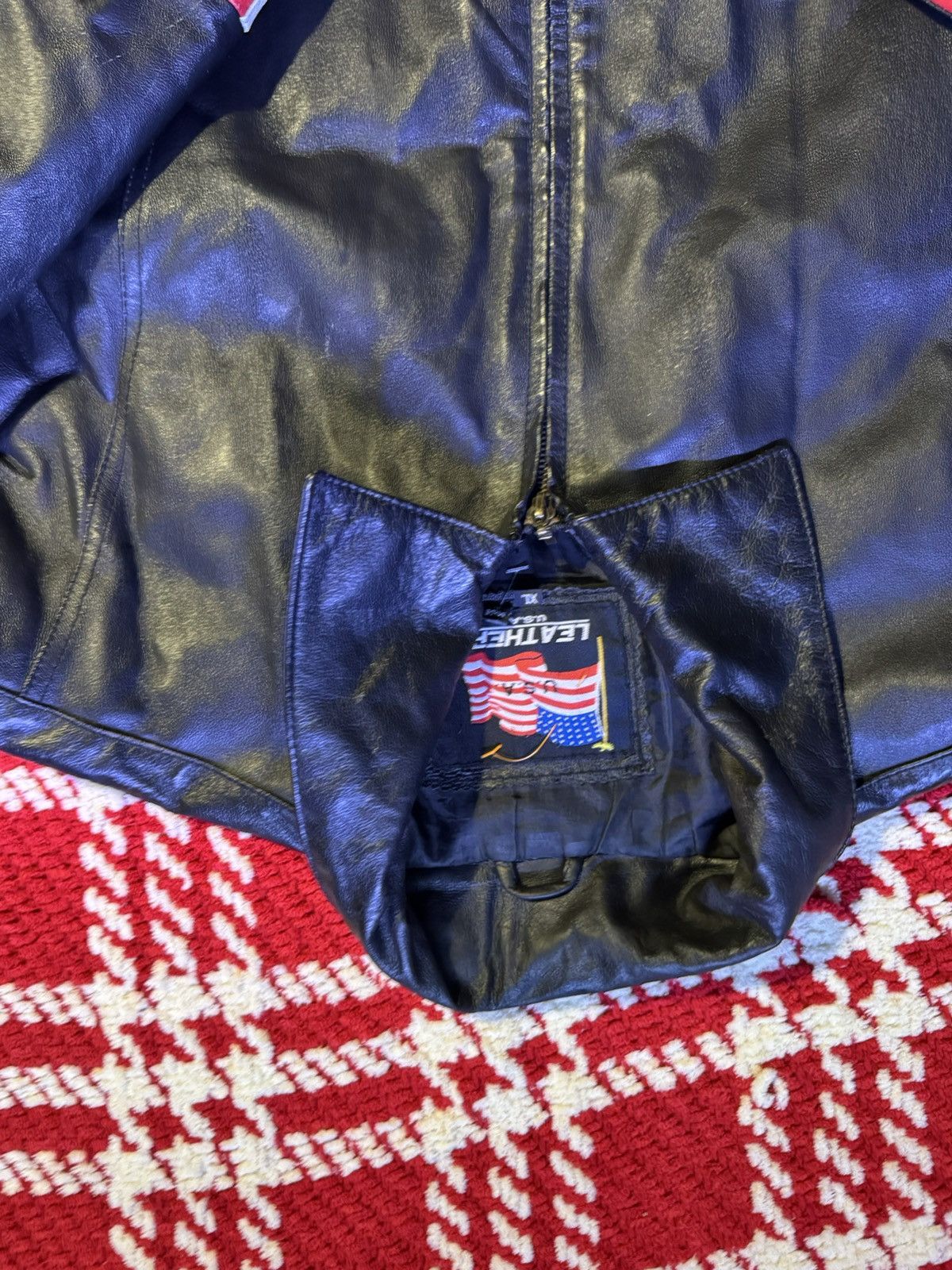 Other LEATHER USA vintage 2000s jacket Size US XL / EU 56 / 4 - 2 Thumbnail