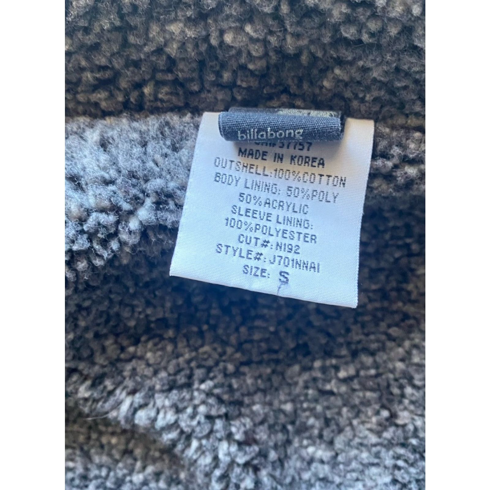 Billabong Billabong Corduroy Snap Jacket Black Sherpa Lined Women’s Size Small Size S / US 4 / IT 40 - 3 Thumbnail