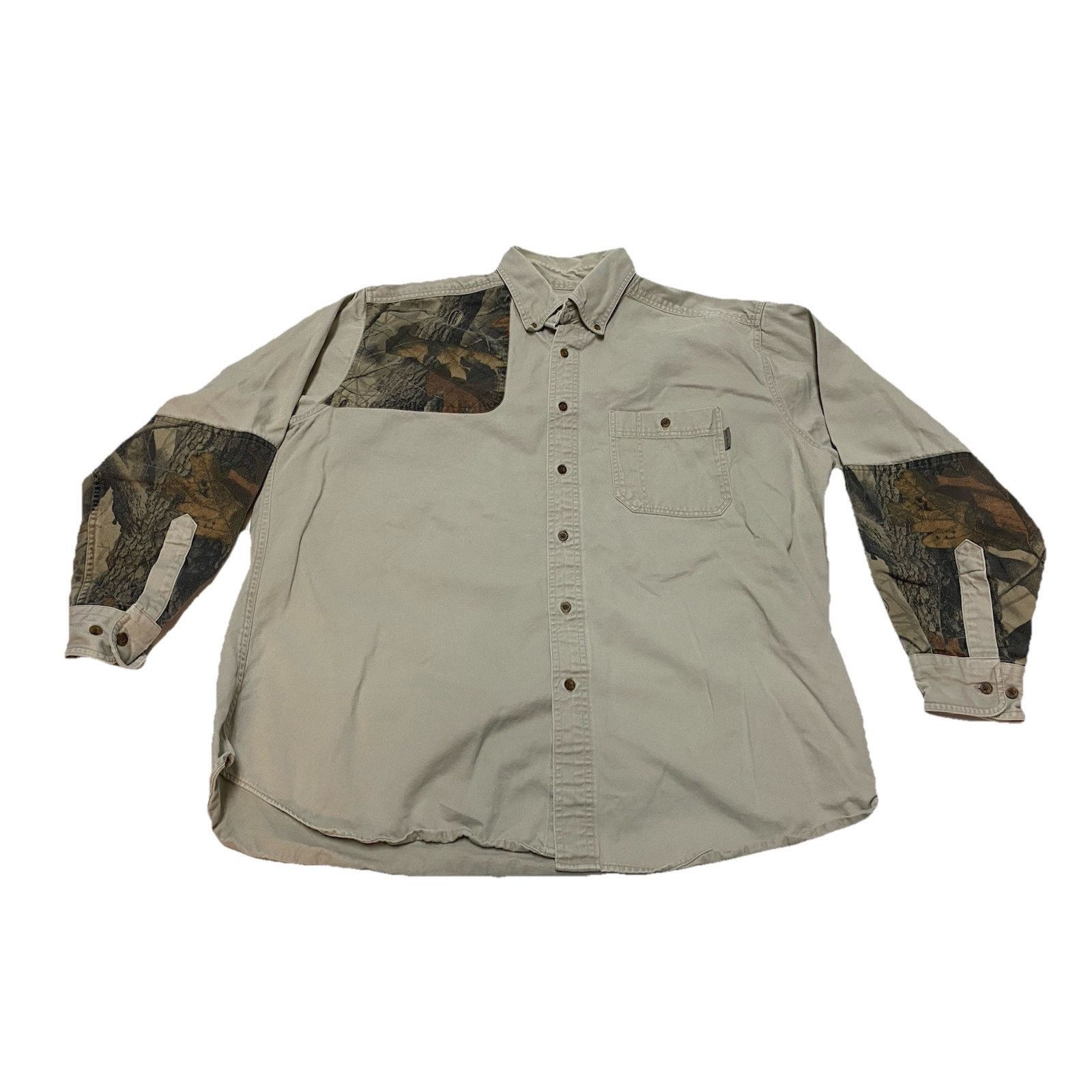 Other Woolrich Shirt Mens XL Brown Khaki Camouflage Button Up Size US XL / EU 56 / 4 - 1 Thumbnail