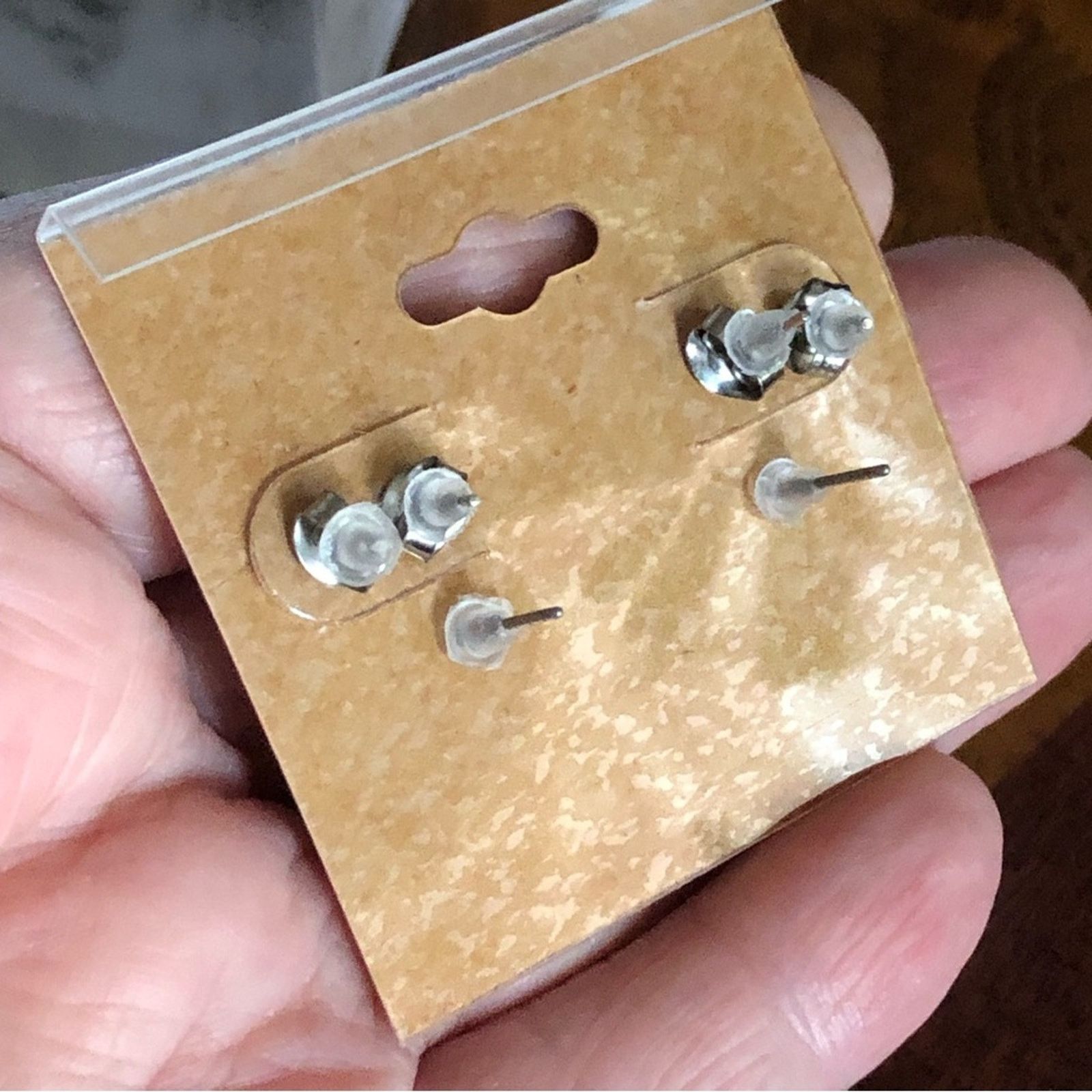 Jewelry Set of three pairs of fashion post earrings Size ONE SIZE - 4 Thumbnail