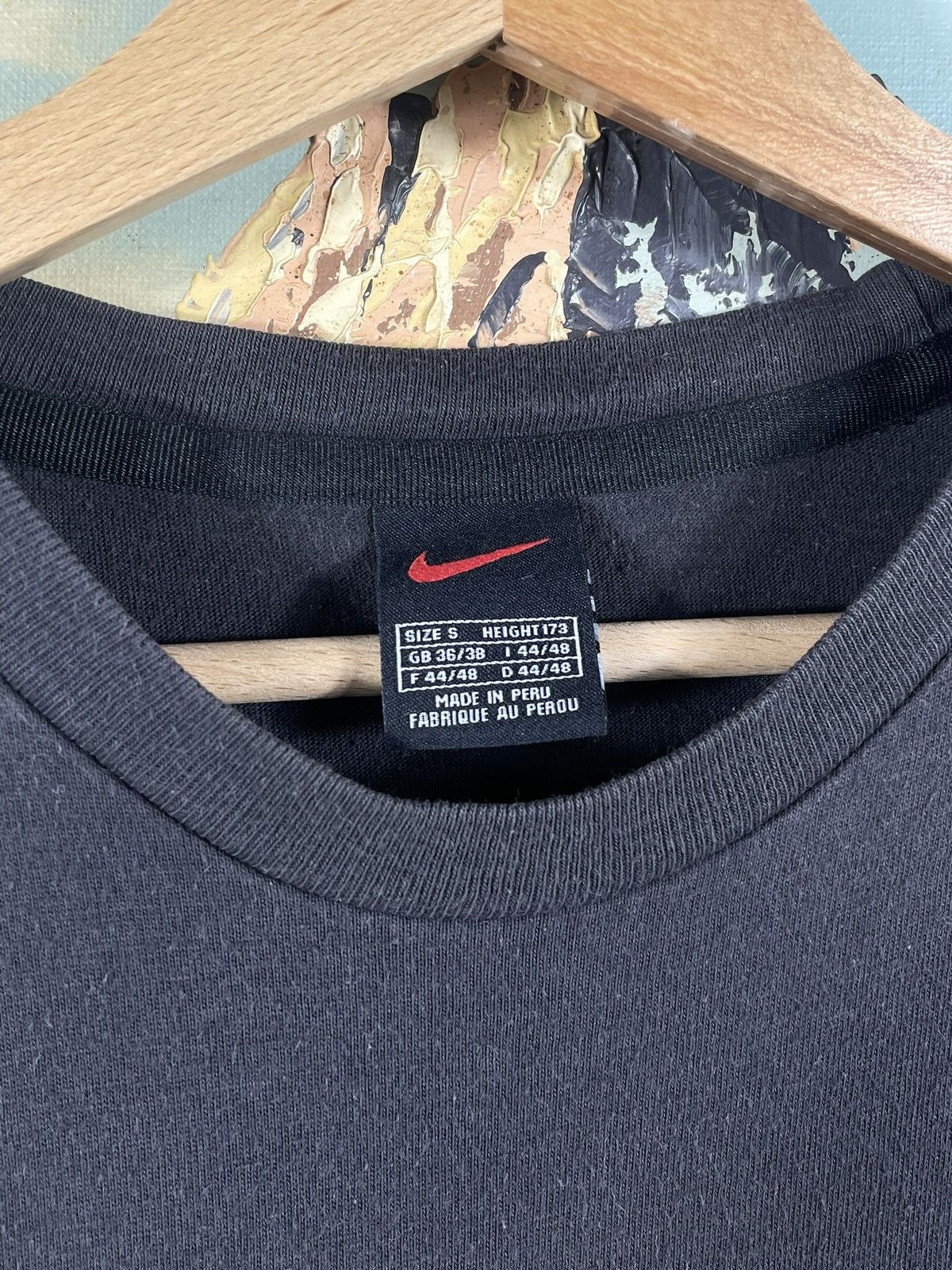 Nike × Vintage Vintage Y2K Nike Small Swoosh Basic Tee T-Shirt Size US S / EU 44-46 / 1 - 5 Thumbnail