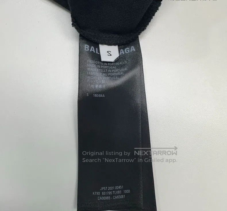 Other Balenciaga Solid Color Letter Print Short Sleeve T-Shirt Size US S / EU 44-46 / 1 - 4 Thumbnail