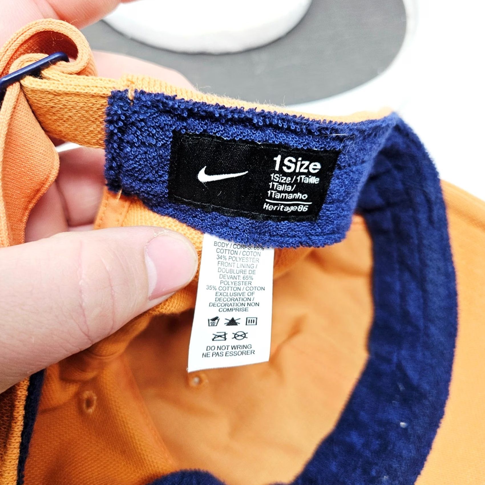 Nike Nike Court Heritage 86 Tennis Baseline Adjustable Adult Hat Cap Orange Size ONE SIZE - 7 Thumbnail