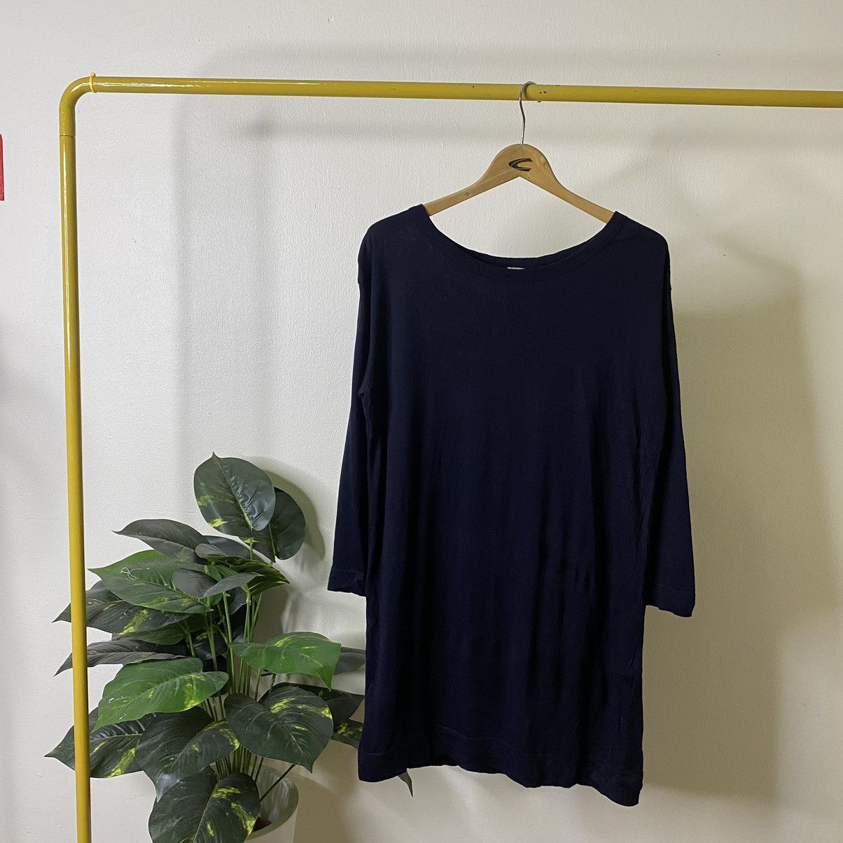 Margaret Howell Margaret Howell Black Blank Long T Shirt Size US M / EU 48-50 / 2 - 1 Thumbnail