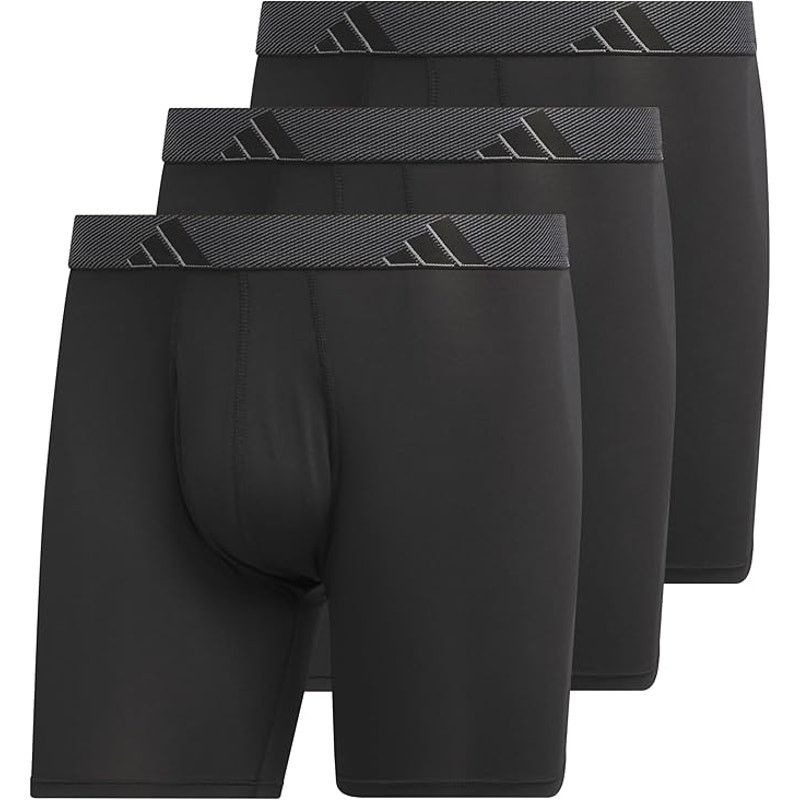 Adidas New 3 Pack Adidas Mens XL Microfiber Boxer Briefs Underwear Size ONE SIZE - 5 Thumbnail