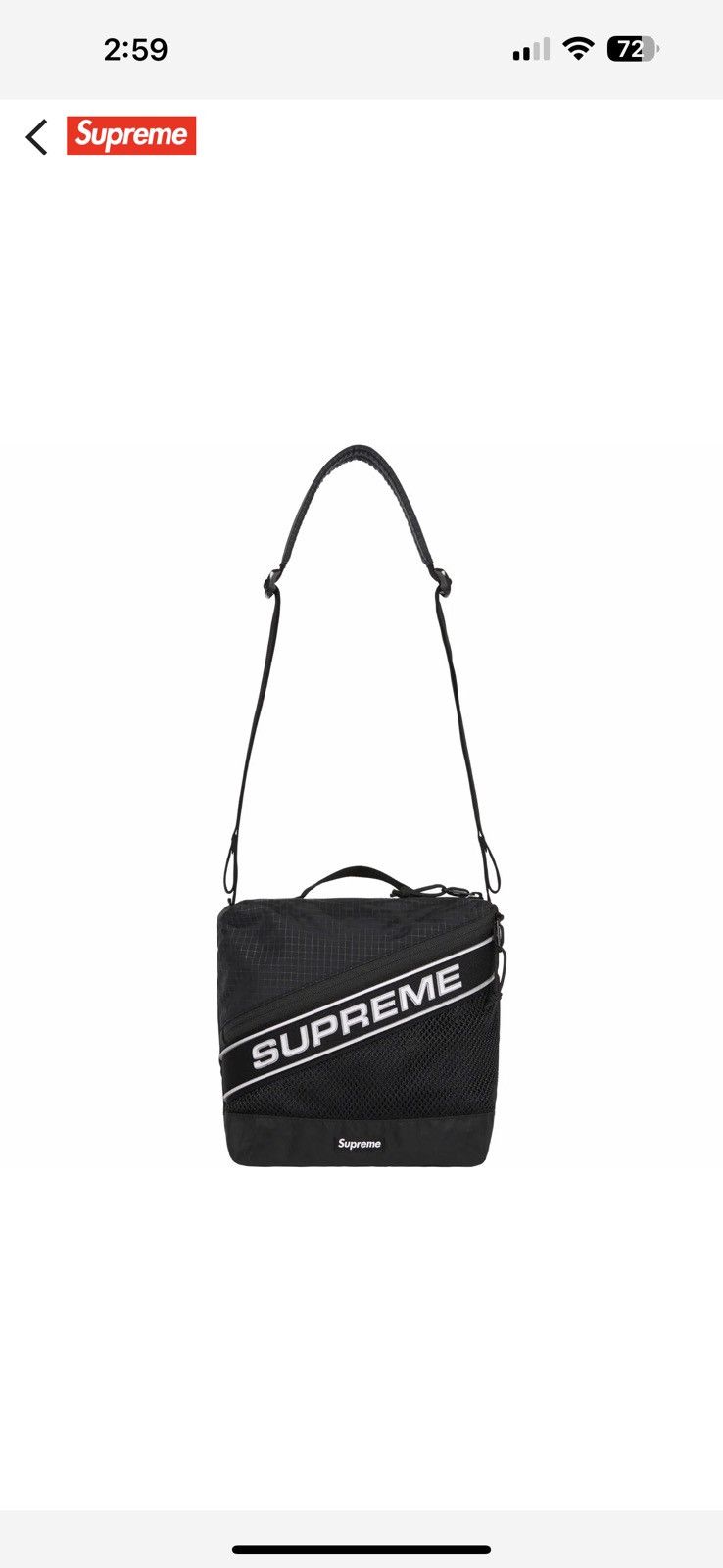 Supreme SUPREME 3D LOGO SHOULDER BAG BLACK FW23 | Grailed 