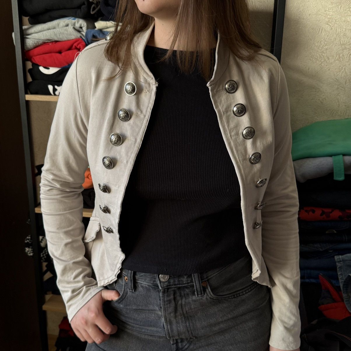 Hysteric Glamour 📌 Crazy Napoleon style Les Freres Y2K Women’s Jacket Size M / US 6-8 / IT 42-44 - 2 Thumbnail