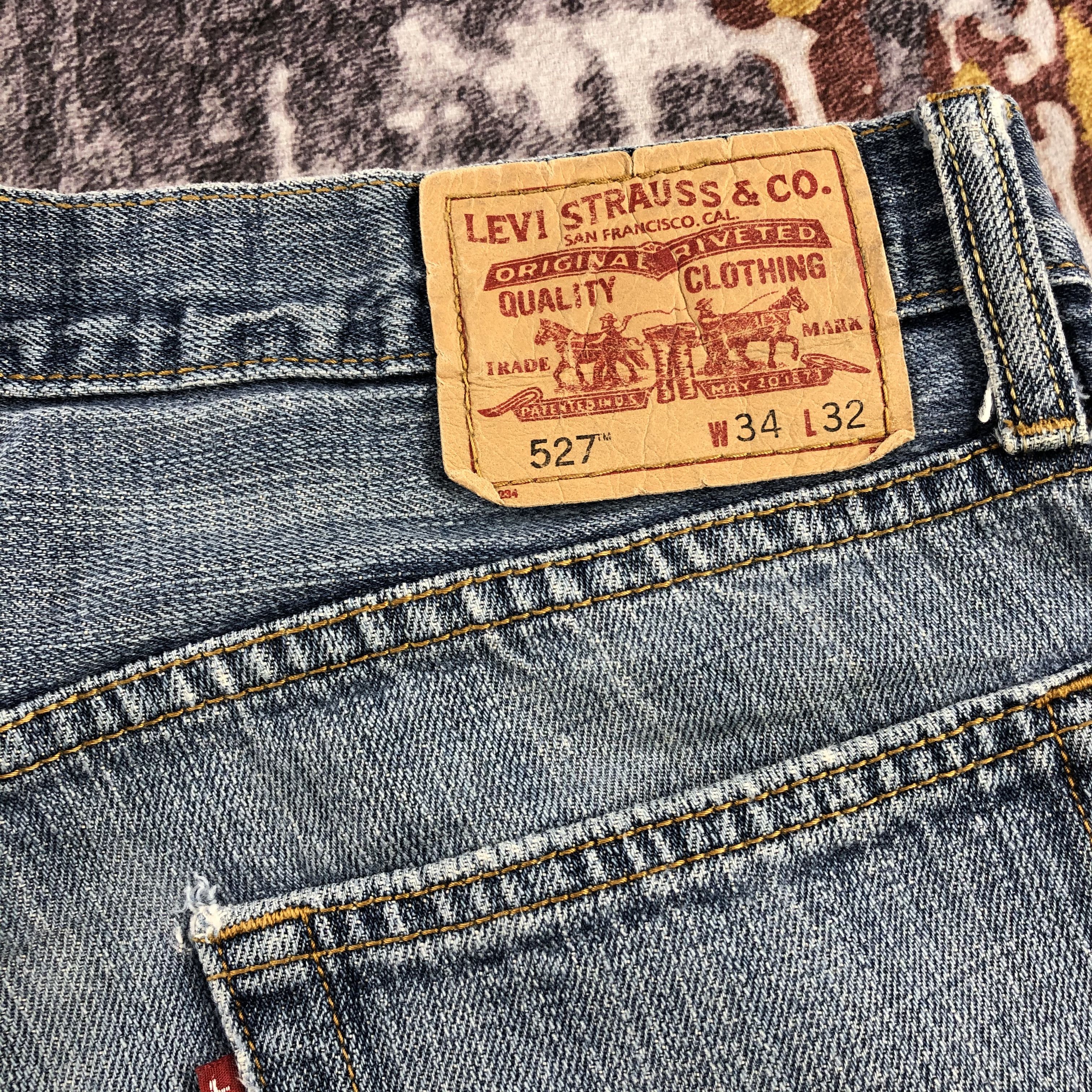 Levi's × Vintage 90s Vintage Blue Wash Levis 527 Jeans-JM2487 Size US 35 - 5 Thumbnail