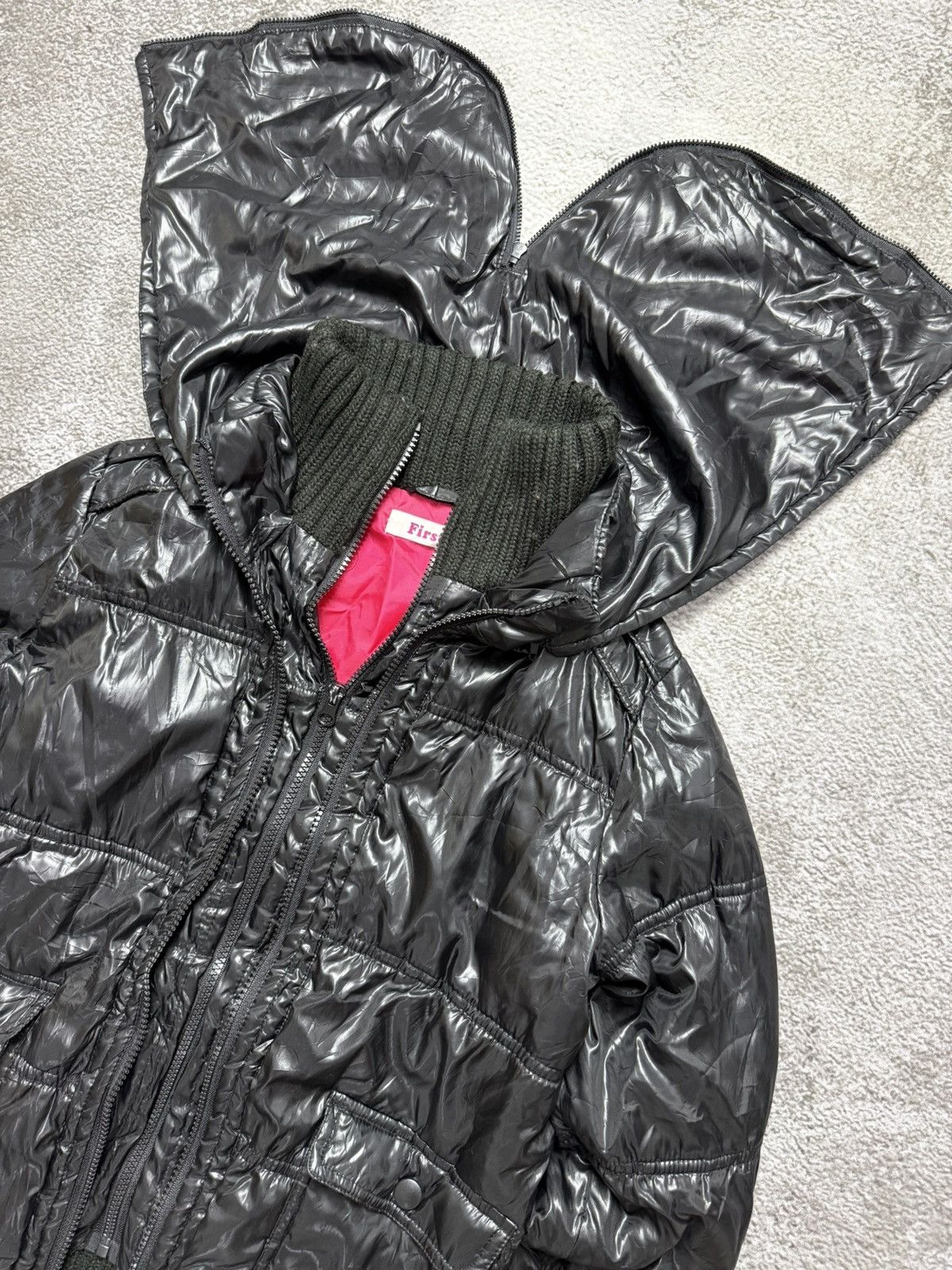 Japanese Brand First Multi Zipper Puffer Hoodie Style Ifsixwasnine Lgb Size US M / EU 48-50 / 2 - 4 Thumbnail