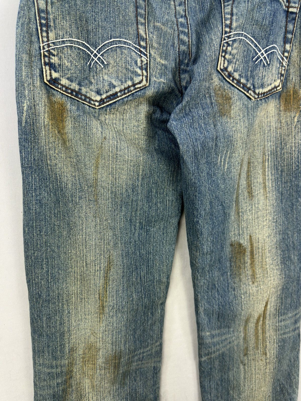 If Six Was Nine SixStarExclusiveDesign Distressed Straight Cut Jeans Size US 32 / EU 48 - 7 Thumbnail