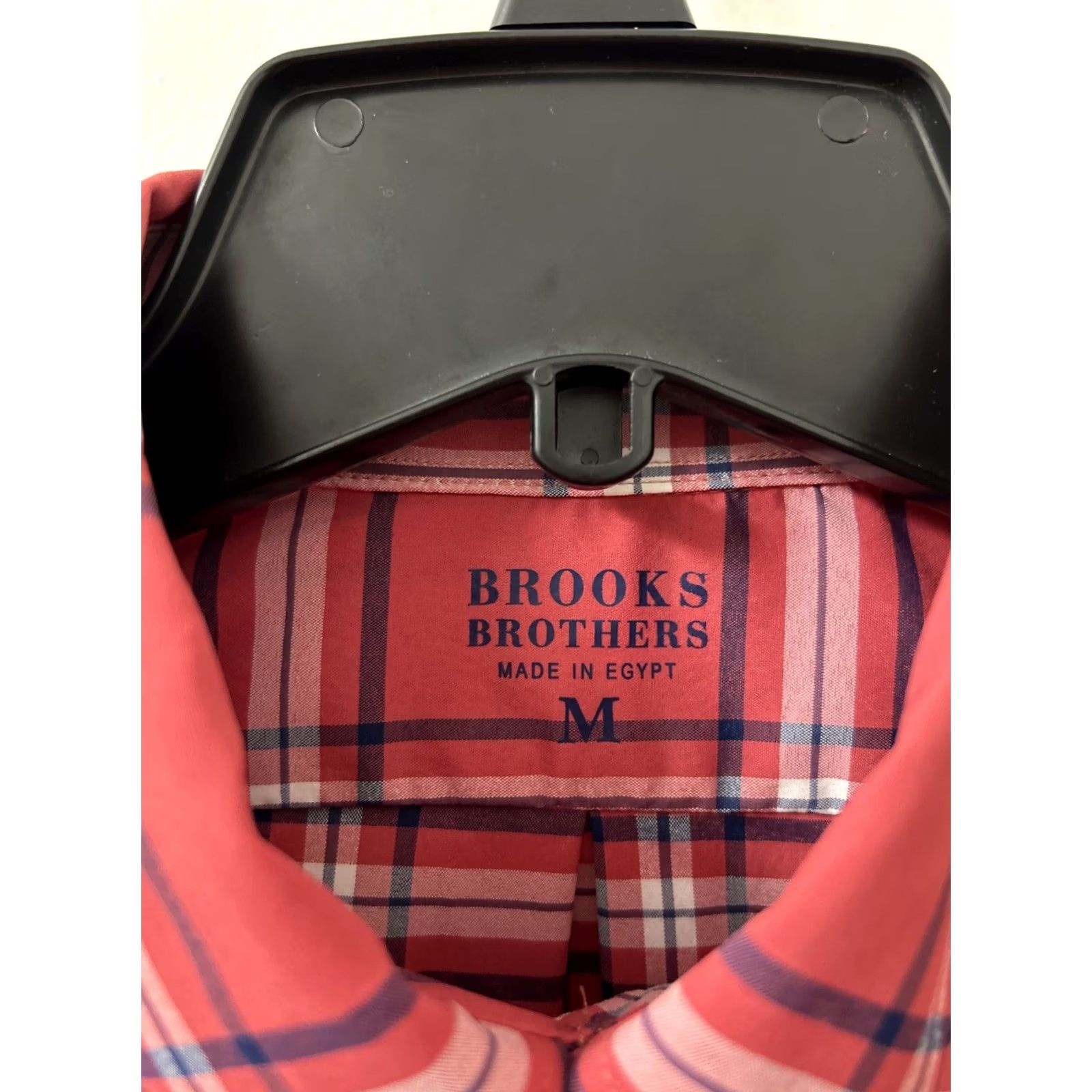 Brooks Brothers Brooks Brothers Shirt Mens M Pink Red Plaid Nylon Button-Down Pocket L/S Size US M / EU 48-50 / 2 - 6 Thumbnail
