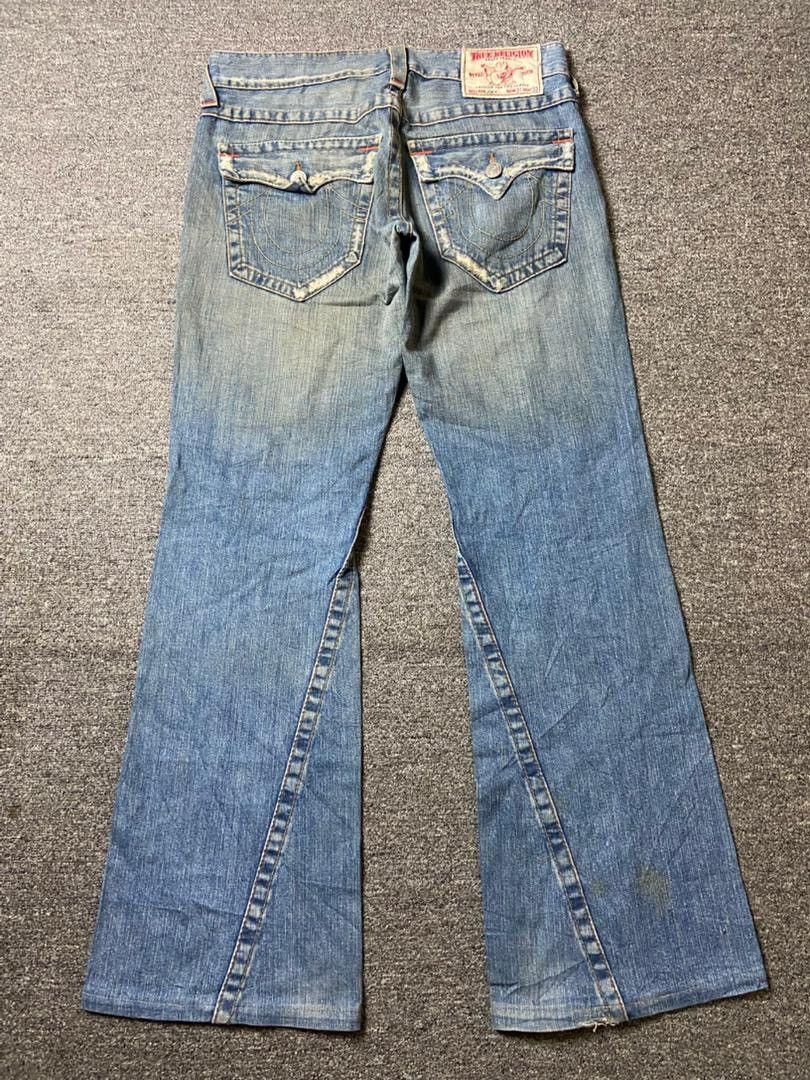 True Religion 🔥 Vintage TRUE RELIGION JOEY Stitched Jeans 🔥 (135) Size US 34 / EU 50 - 2 Thumbnail