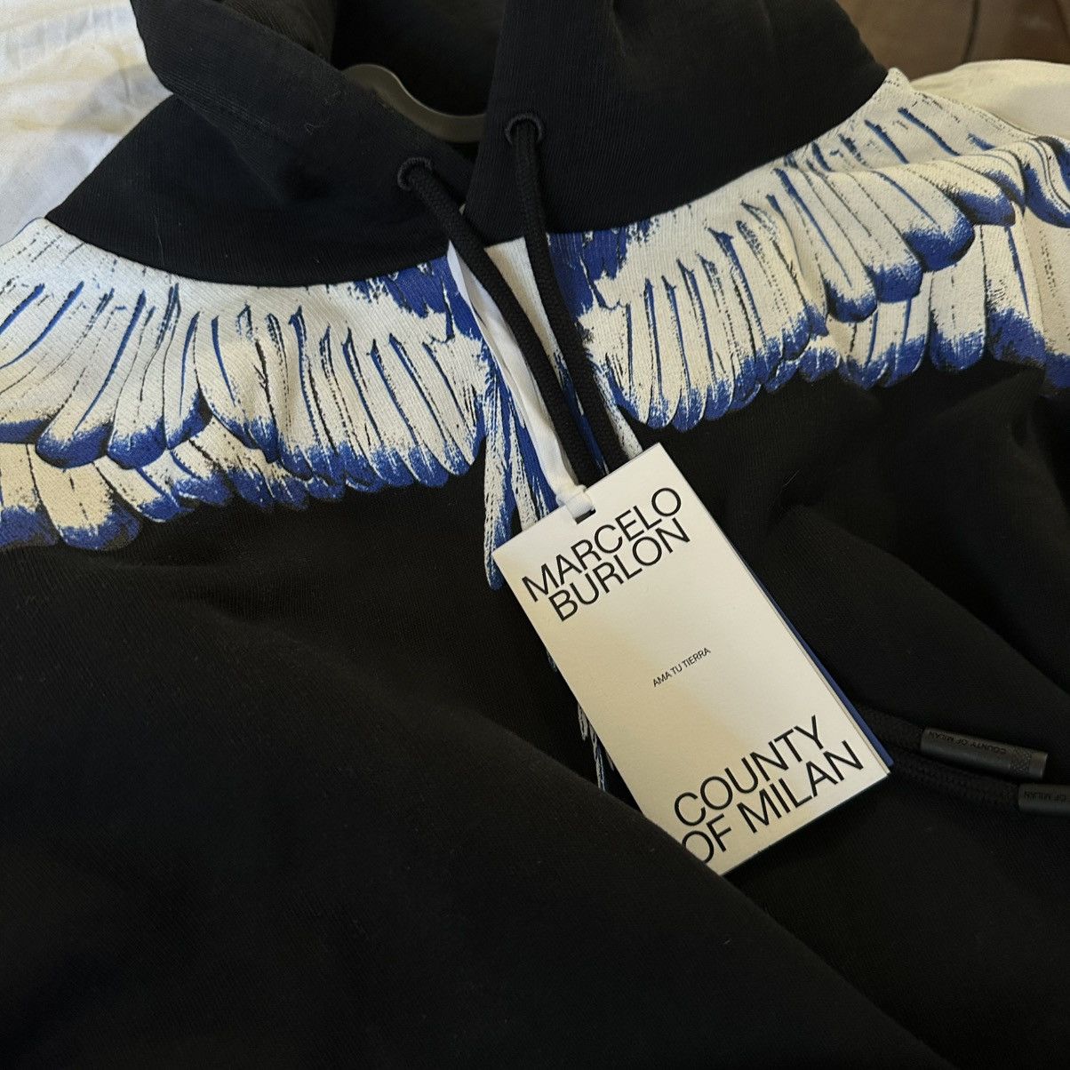 Marcelo Burlon Hoodie Marcelo Burlon Icon Wings Blue White Black Size US M / EU 48-50 / 2 - 7 Thumbnail
