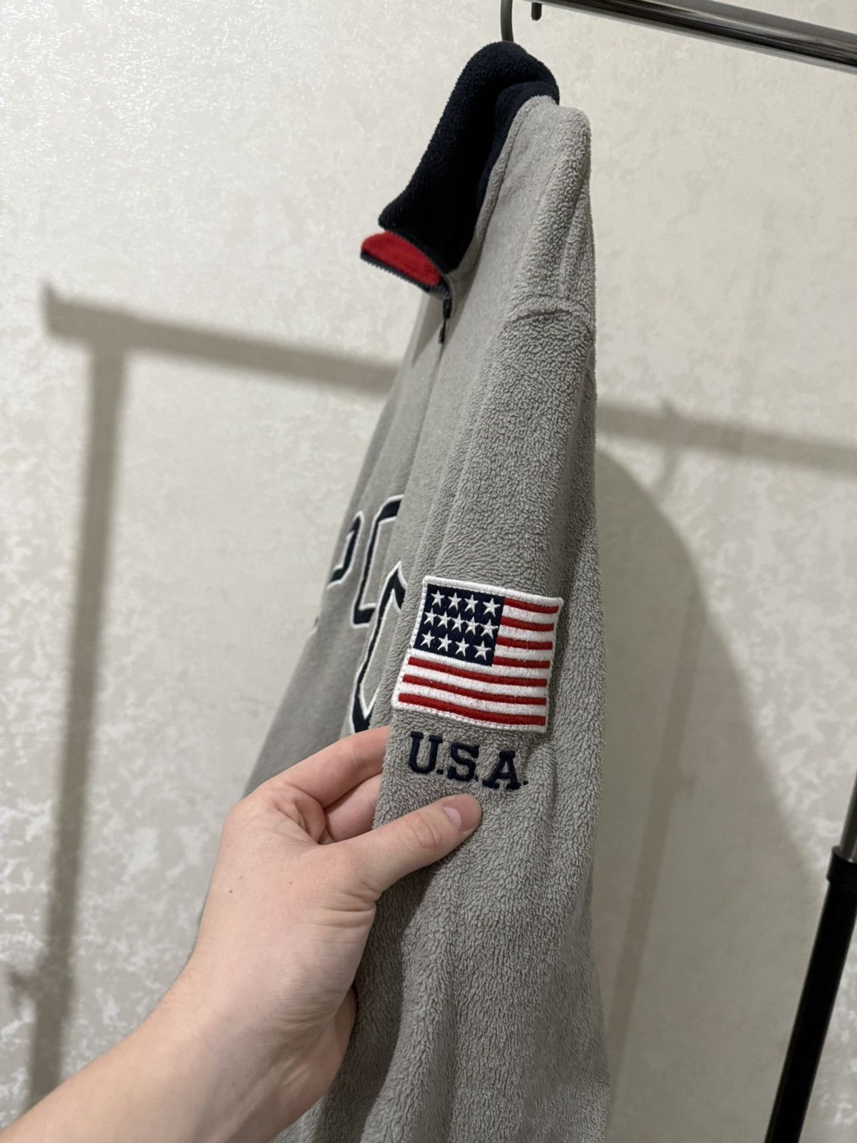 Polo Ralph Lauren POLO RALPH LAUREN USA FLEECE KNIT 1/4 ZIP SWEATSHIRT MEN Y2K Size US L / EU 52-54 / 3 - 5 Thumbnail