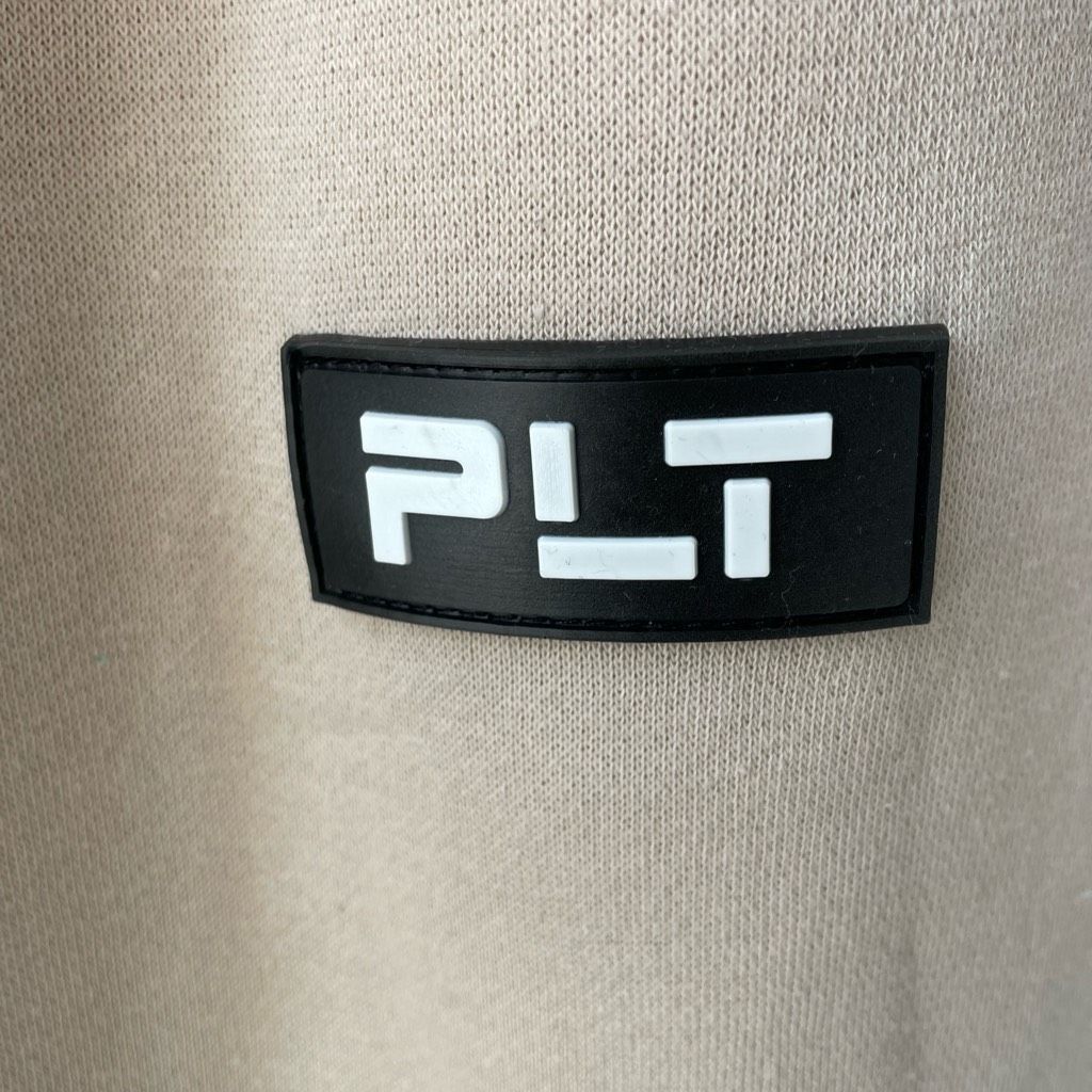 Other PLT PrettyLittleThing Beige Cream Badge Detail Straight Leg Size 27" / US 4 / IT 40 - 3 Thumbnail