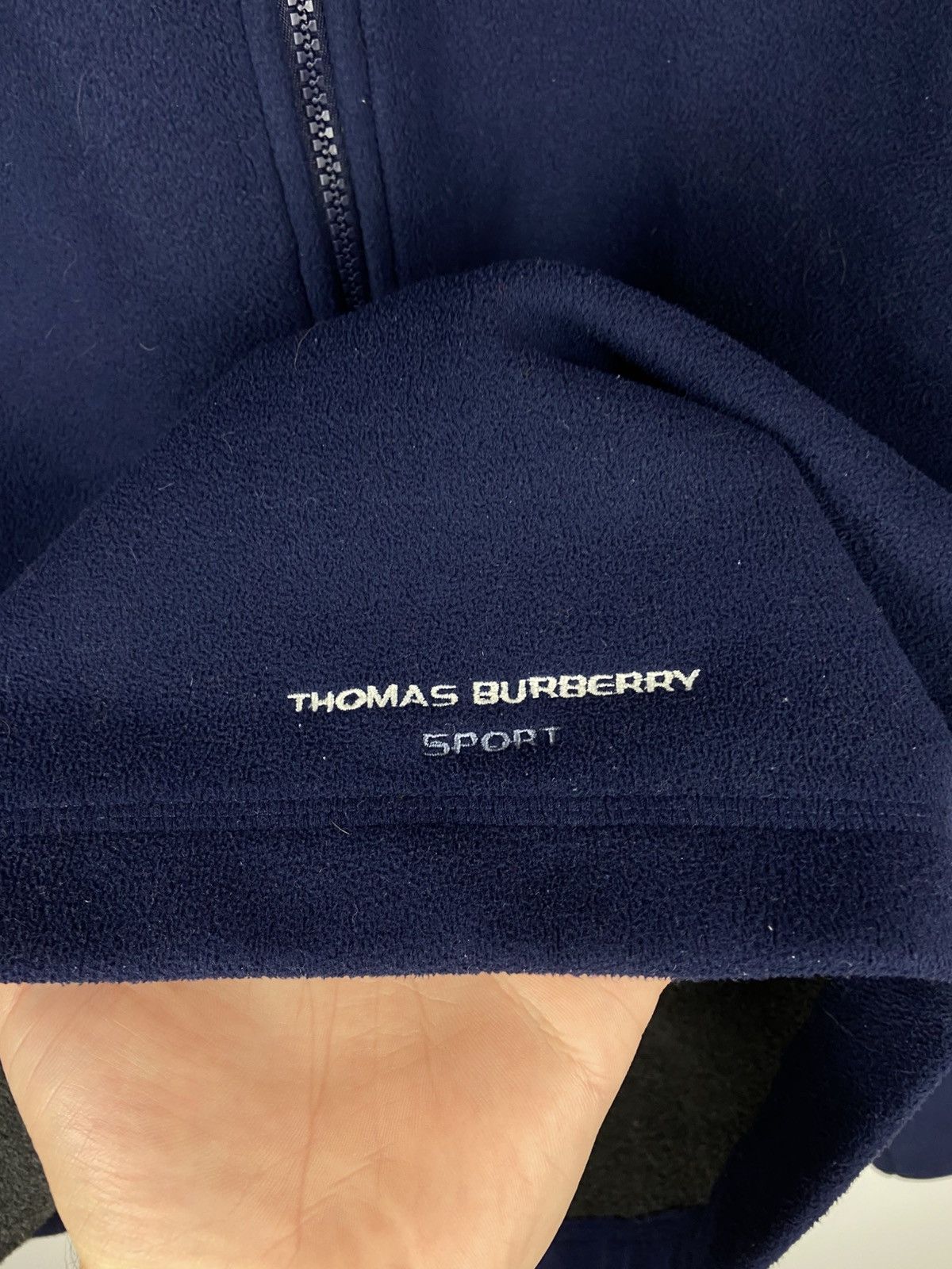 Burberry Vintage Thomas Burberry Sport Womens 1/4 Zip Fleece Sweater Size L / US 10 / IT 46 - 6 Thumbnail
