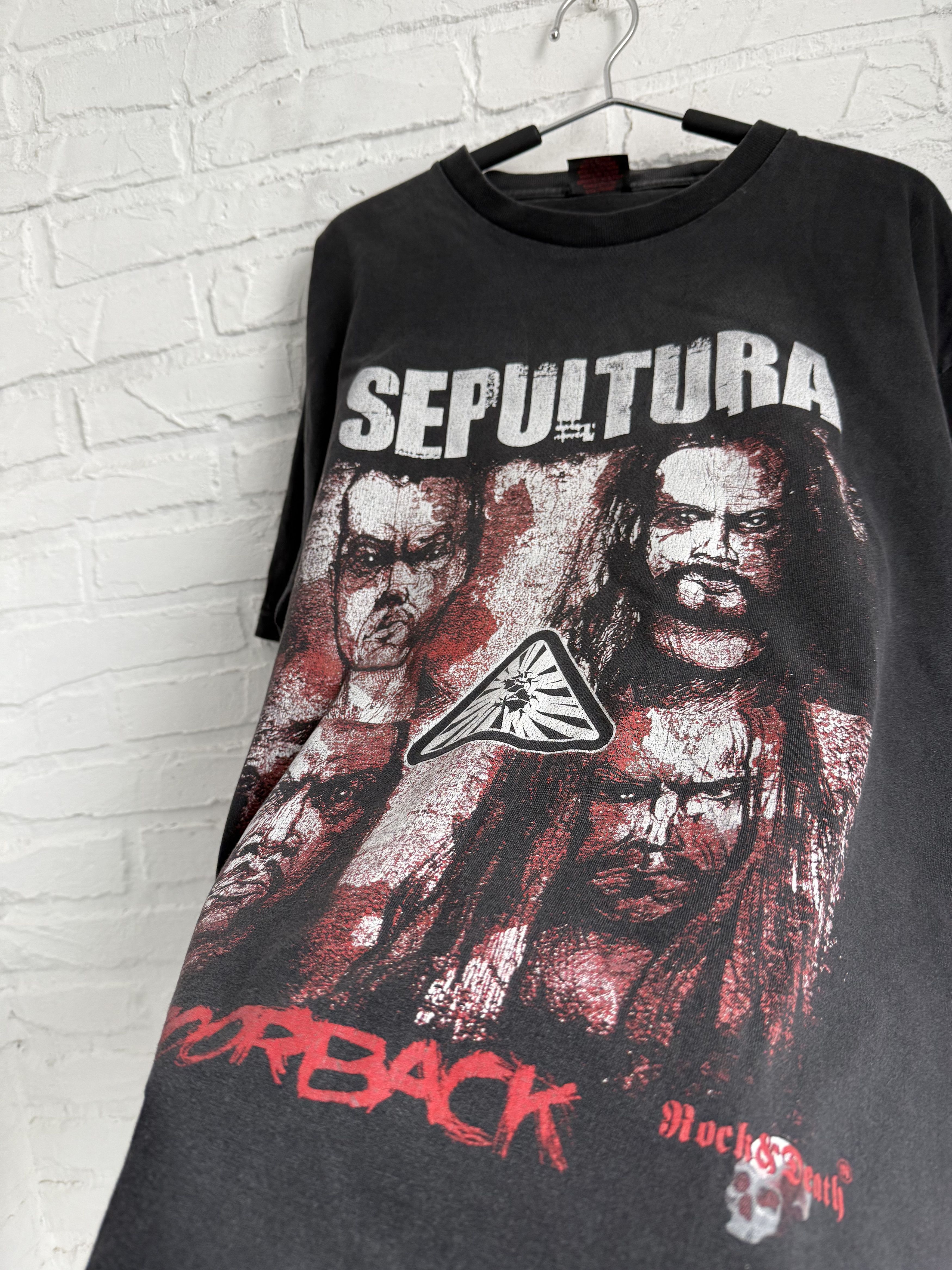 Band Tees Vintage 2003 Sepultura Roorback t-shirt Size US XL / EU 56 / 4 - 2 Thumbnail