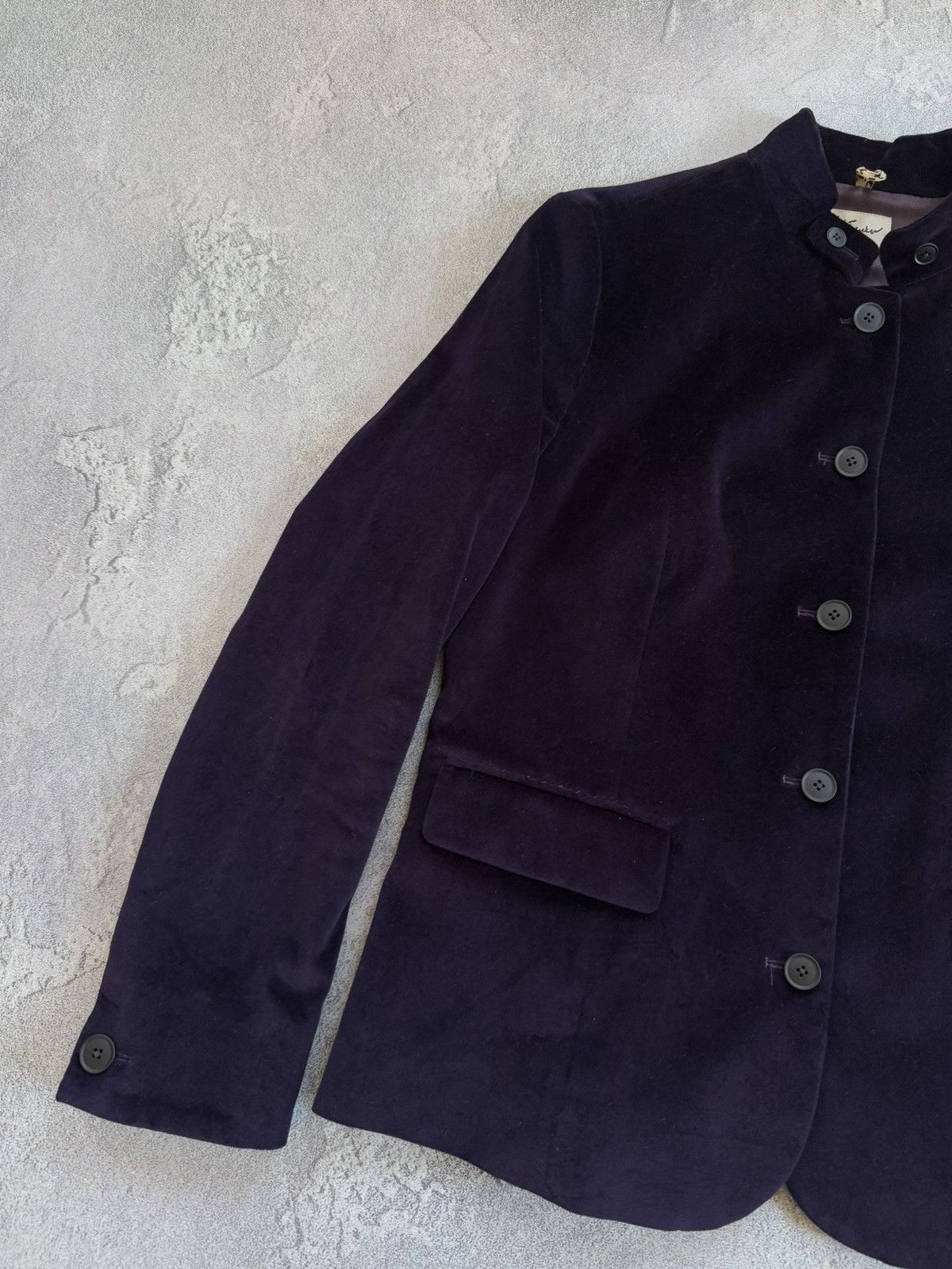 Designer Luis Trenker 48size velour purple blazer jacket coat Size XL / US 12-14 / IT 48-50 - 7 Thumbnail