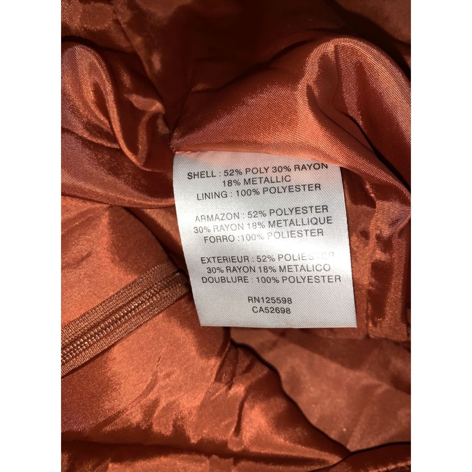 Ellen Tracy Ellen Tracy Skirt Women’s 12 Bronze Gold Pleated Metallic Skirt-4228 Size 34" / US 12 / IT 48 - 6 Thumbnail