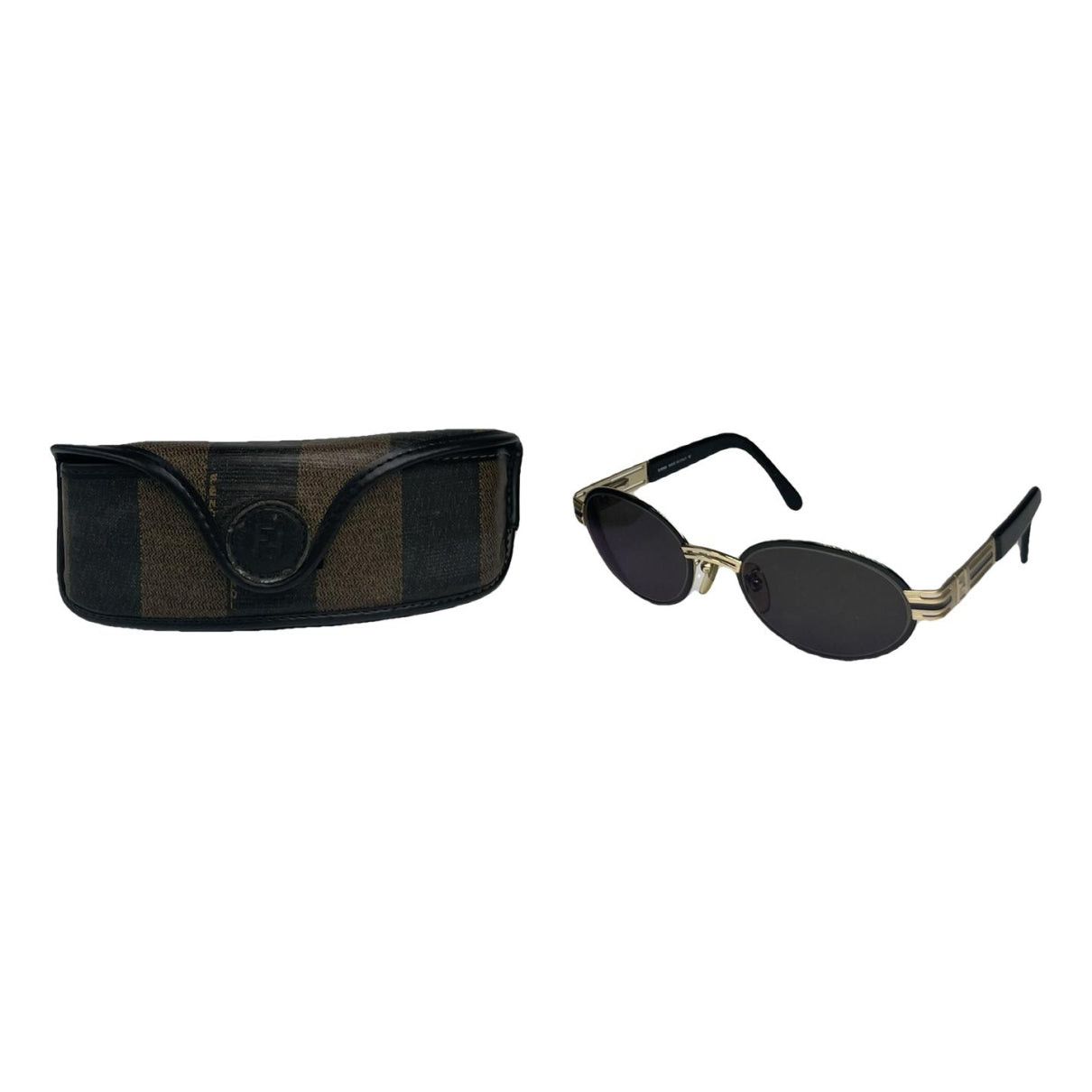 Fendi Black Metal Sunglasses Size ONE SIZE - 1 Thumbnail