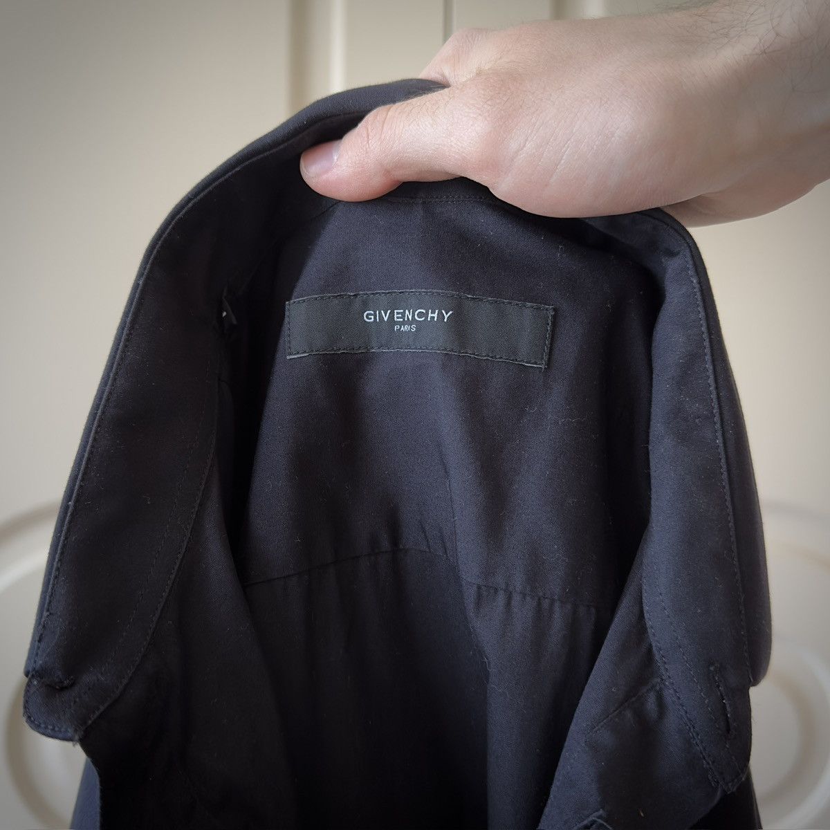 Givenchy Givenchy S/S 2013 Tisci-Era Elongated Black Dress Shirt Size US M / EU 48-50 / 2 - 8 Thumbnail