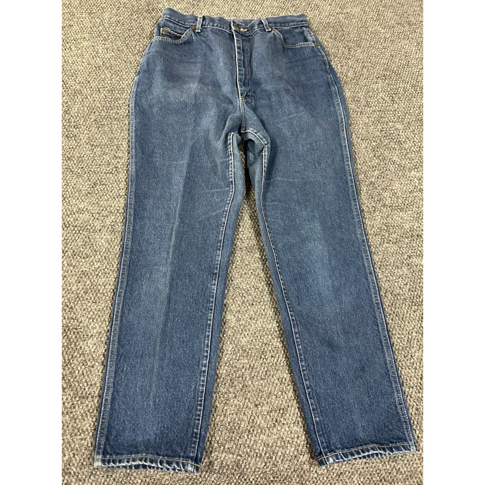 Lee VINTAGE Lee Jeans Womens 16 Straight Denim 5-Pocket Blue High Rise 28in Inseam Made in USA Mens? Wait. Size 38" / US 16 / IT 52 - 2 Thumbnail