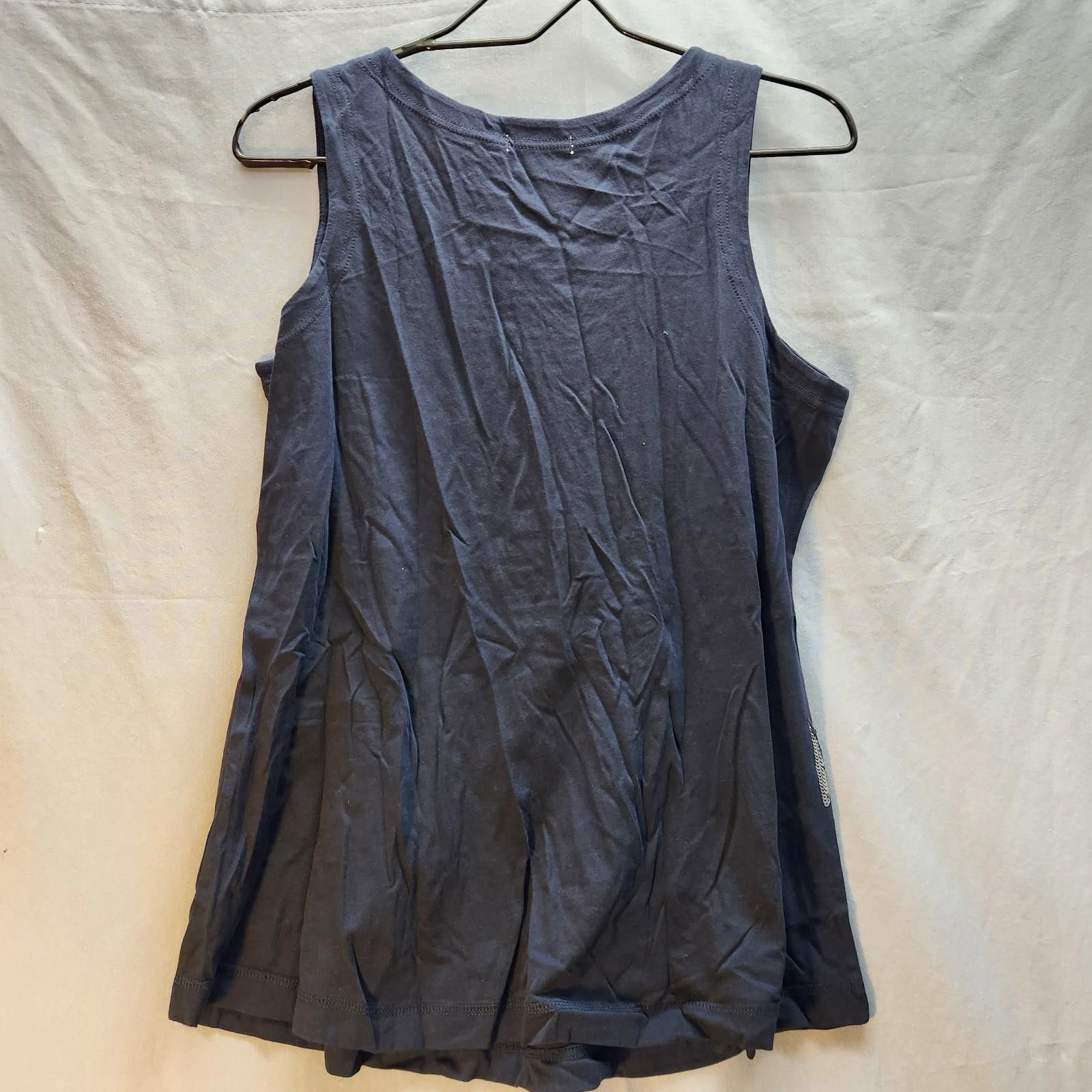 Designer Garnet Hill Sequined Nautical Theme Tank Top Blue Size Large Size L / US 10 / IT 46 - 6 Thumbnail
