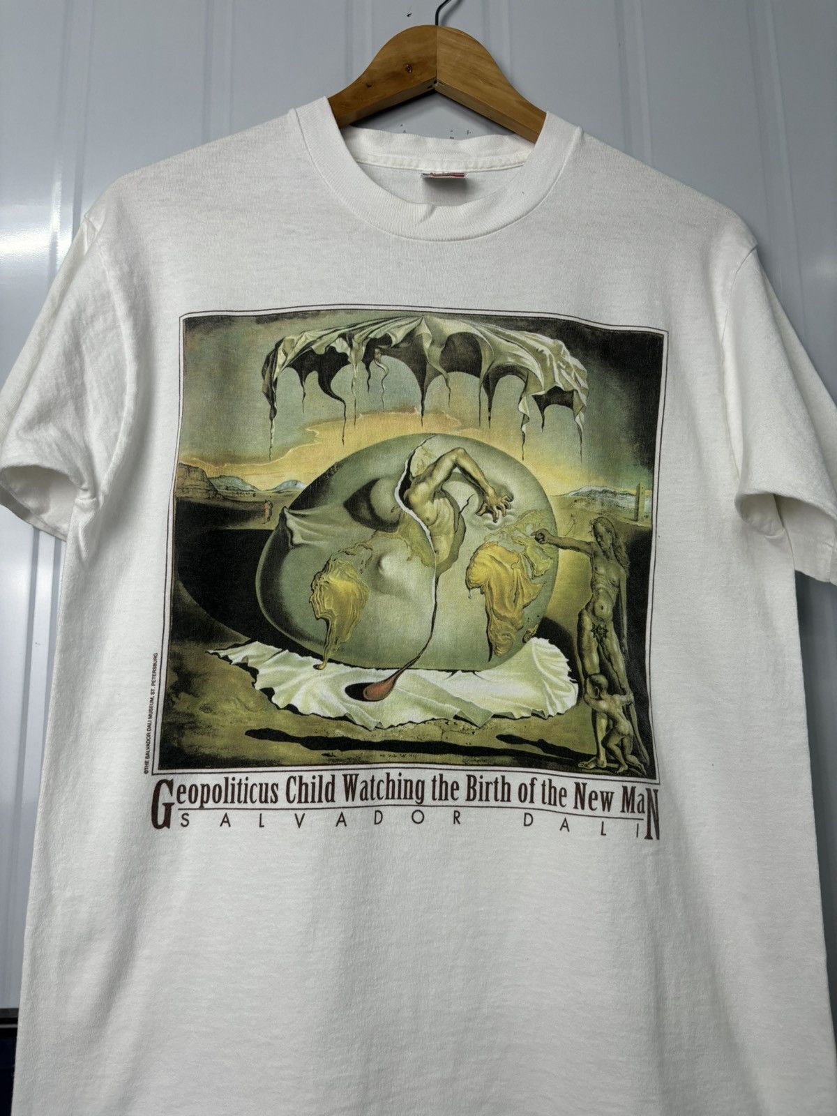 Vintage VERY RARE! Vintage 90’s Salvador Dali Birth Of New Man Size US M / EU 48-50 / 2 - 4 Thumbnail