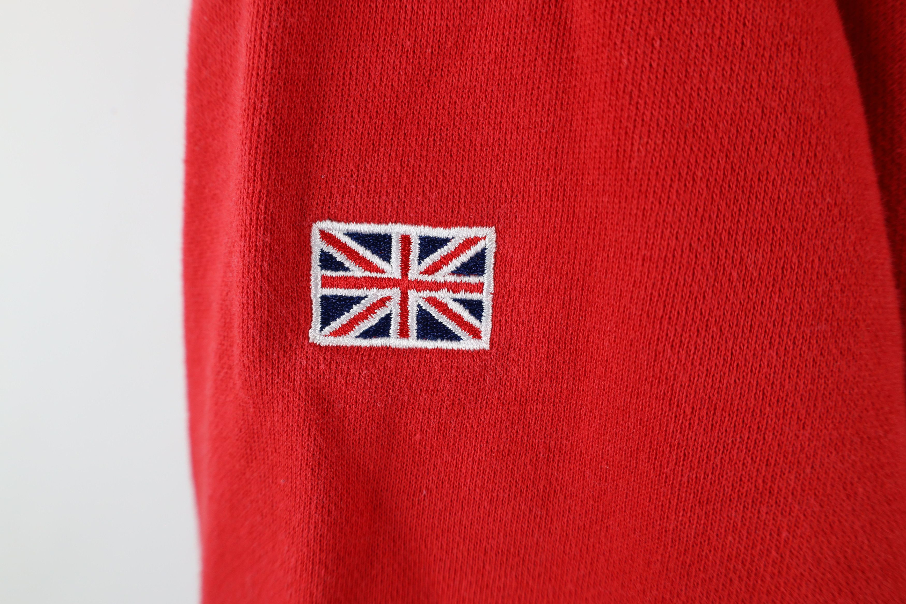 Vintage Vintage 90s Harrods London Spell Out Crewneck Sweatshirt Red Size US XL / EU 56 / 4 - 4 Thumbnail
