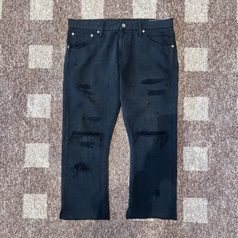 Visvim VISVIM Black Casual Pants with Distressed Design-2506 Size US 36 / EU 52 - 1 Thumbnail