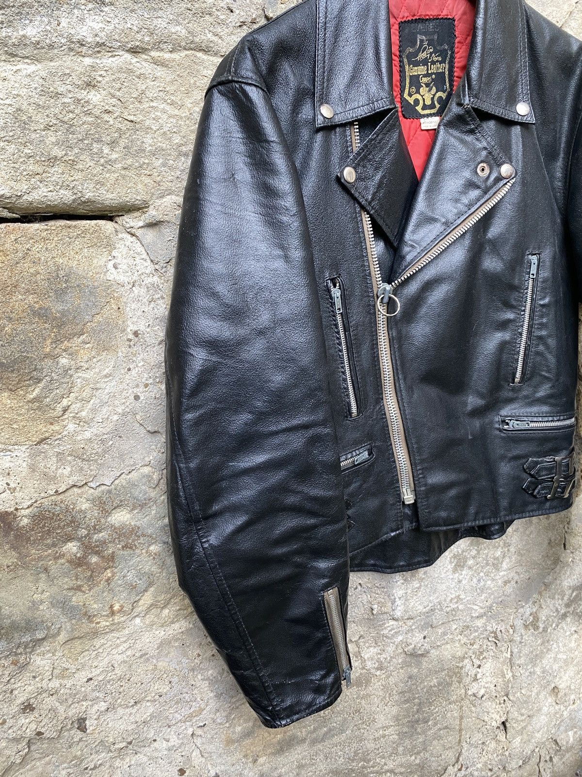 Vintage Rare Vintage 80s Punk Campri Everest Leather Biker Jacket Size US M / EU 48-50 / 2 - 4 Thumbnail
