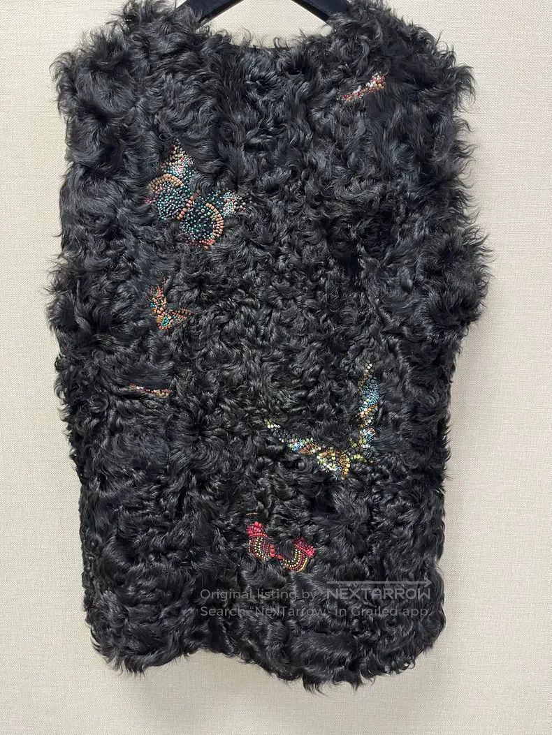 Valentino Valentino Sheepskin and wool one-piece vest Size S / US 4 / IT 40 - 2 Thumbnail