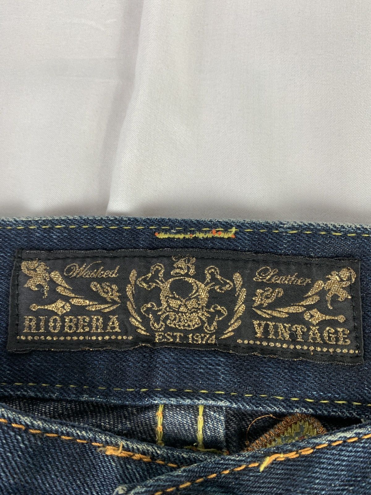 Japanese Brand Riobera Japan Navajo Embroidered Flared Baggy Jeans Pants Size 30" / US 8 / IT 44 - 11 Thumbnail