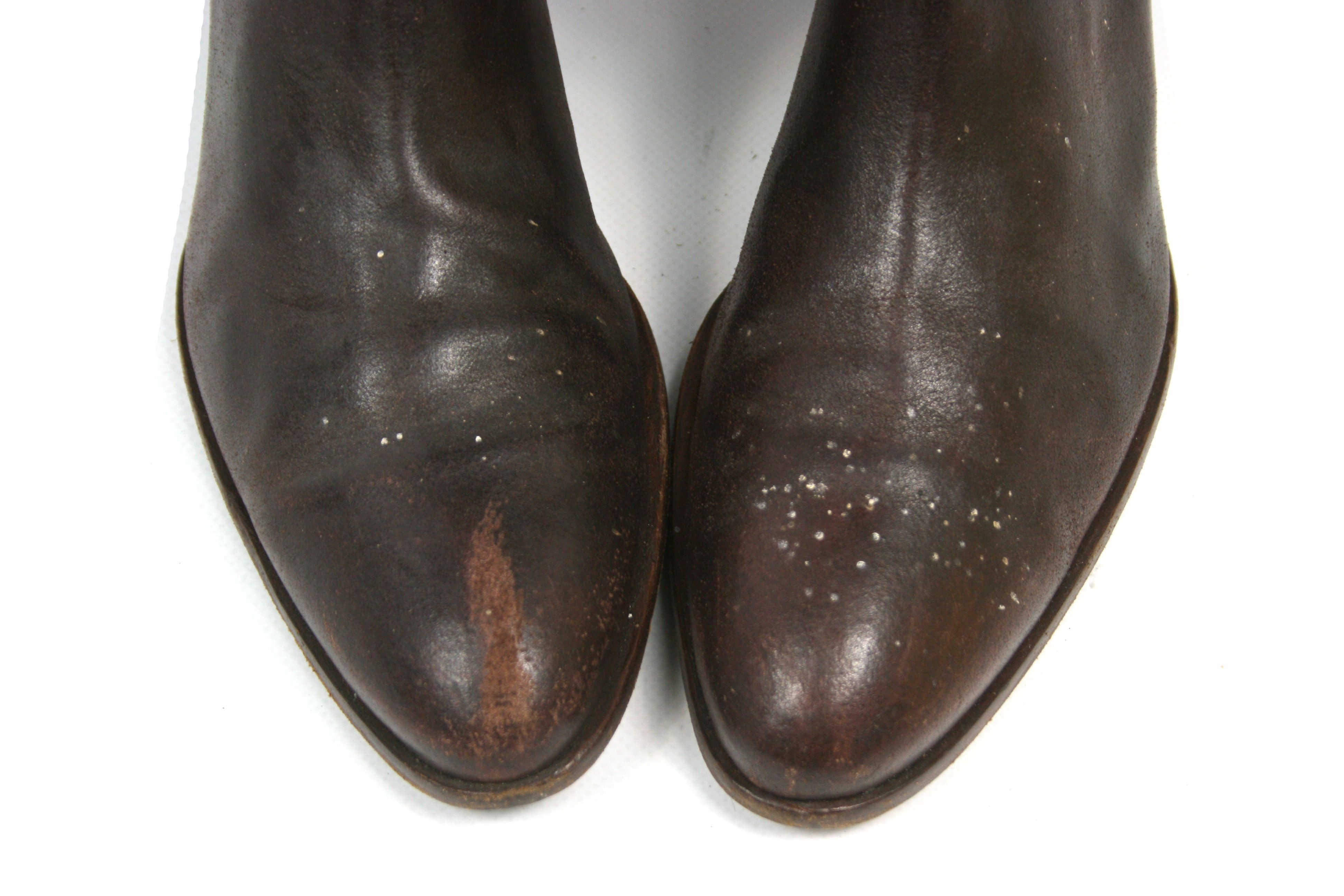 Giorgio Armani 90S Archive Riding Distressed Knee Boots Size US 9 / IT 39 - 5 Thumbnail
