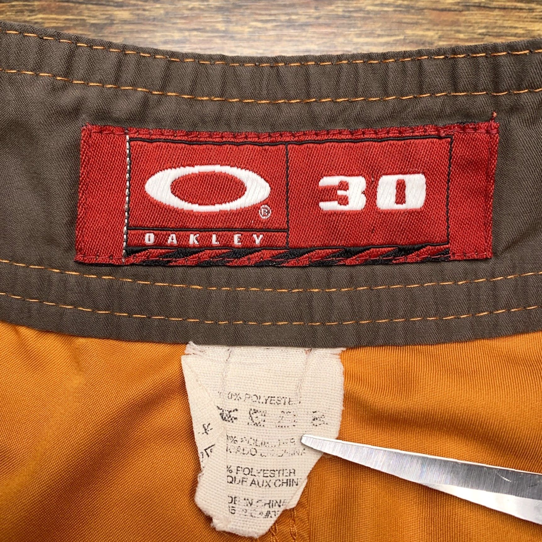 Oakley Oakley Cargo Swim Trunks Adult 30 Orange Mens Bottoms Trunks Beach Pockets 100% Polyester Regular Men Size US 30 / EU 46 - 6 Thumbnail