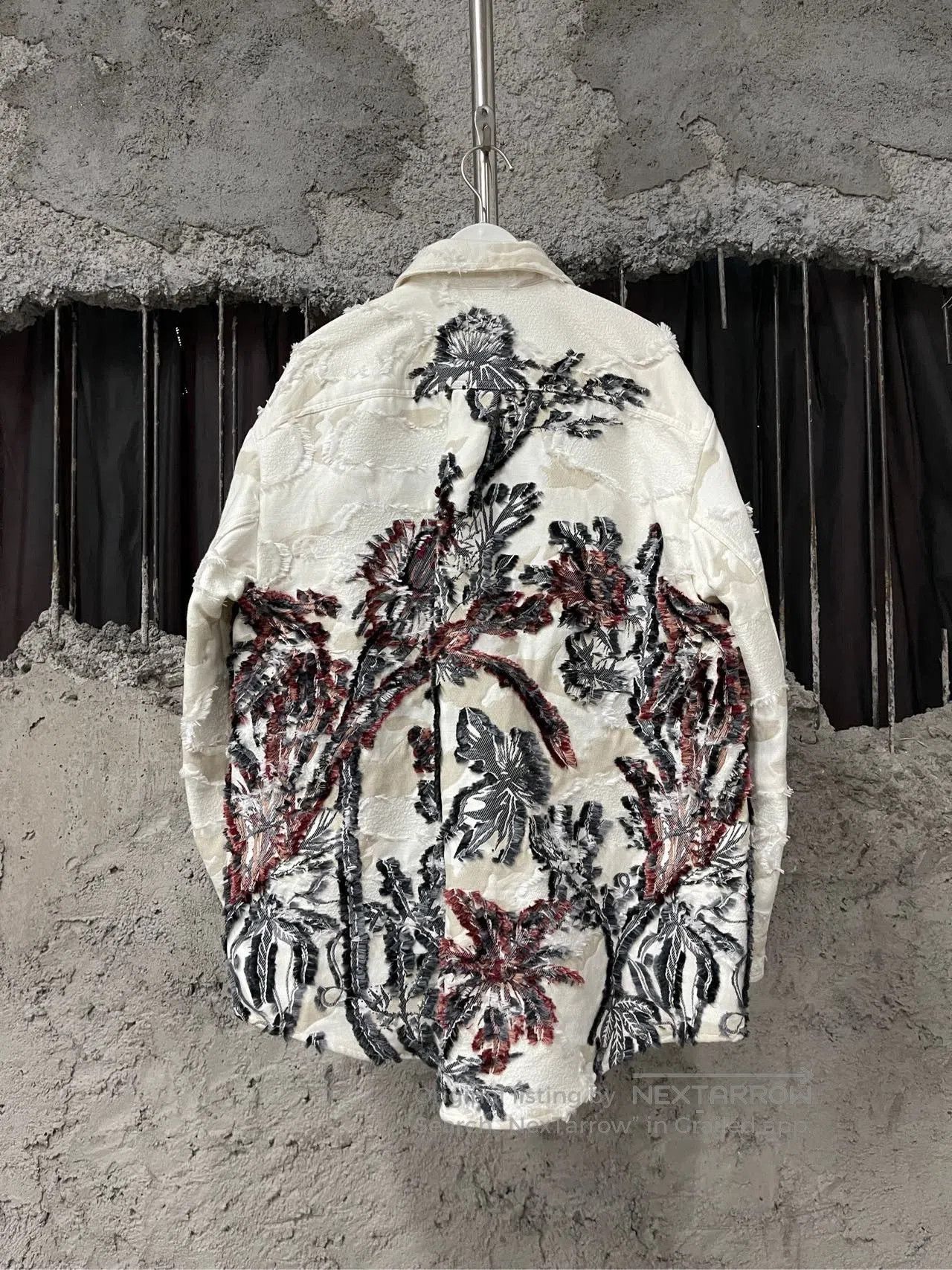 Dior Dior Distressed Denim Jacket. Size XS / US 0-2 / IT 36-38 - 2 Thumbnail