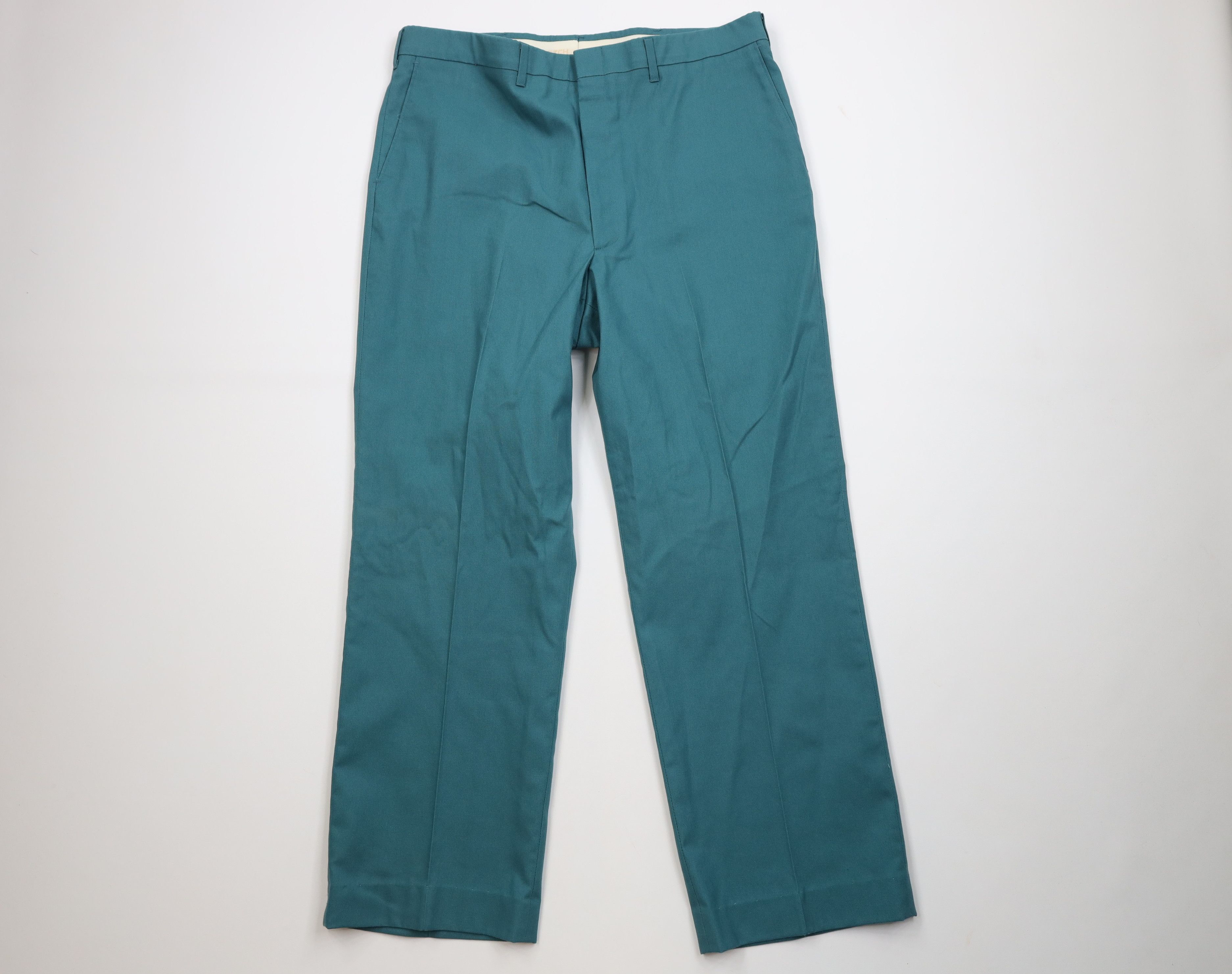 Vintage Vintage 70s Streetwear Knit Flared Wide Leg Chino Pants USA Size US 36 / EU 52 - 1 Thumbnail