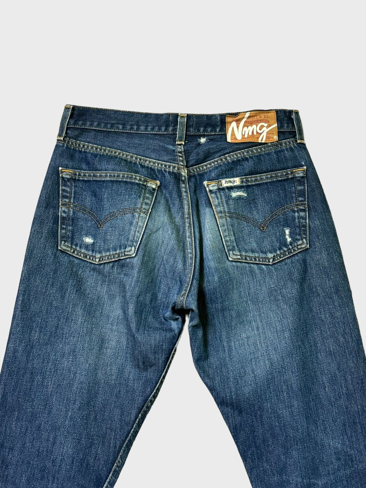 If Six Was Nine × Japanese Brand × Le Grande Bleu (L.G.B.) NMG JEANS CUSTOM Levi's Denim Distressed Style Size US 28 / EU 44 - 9 Thumbnail