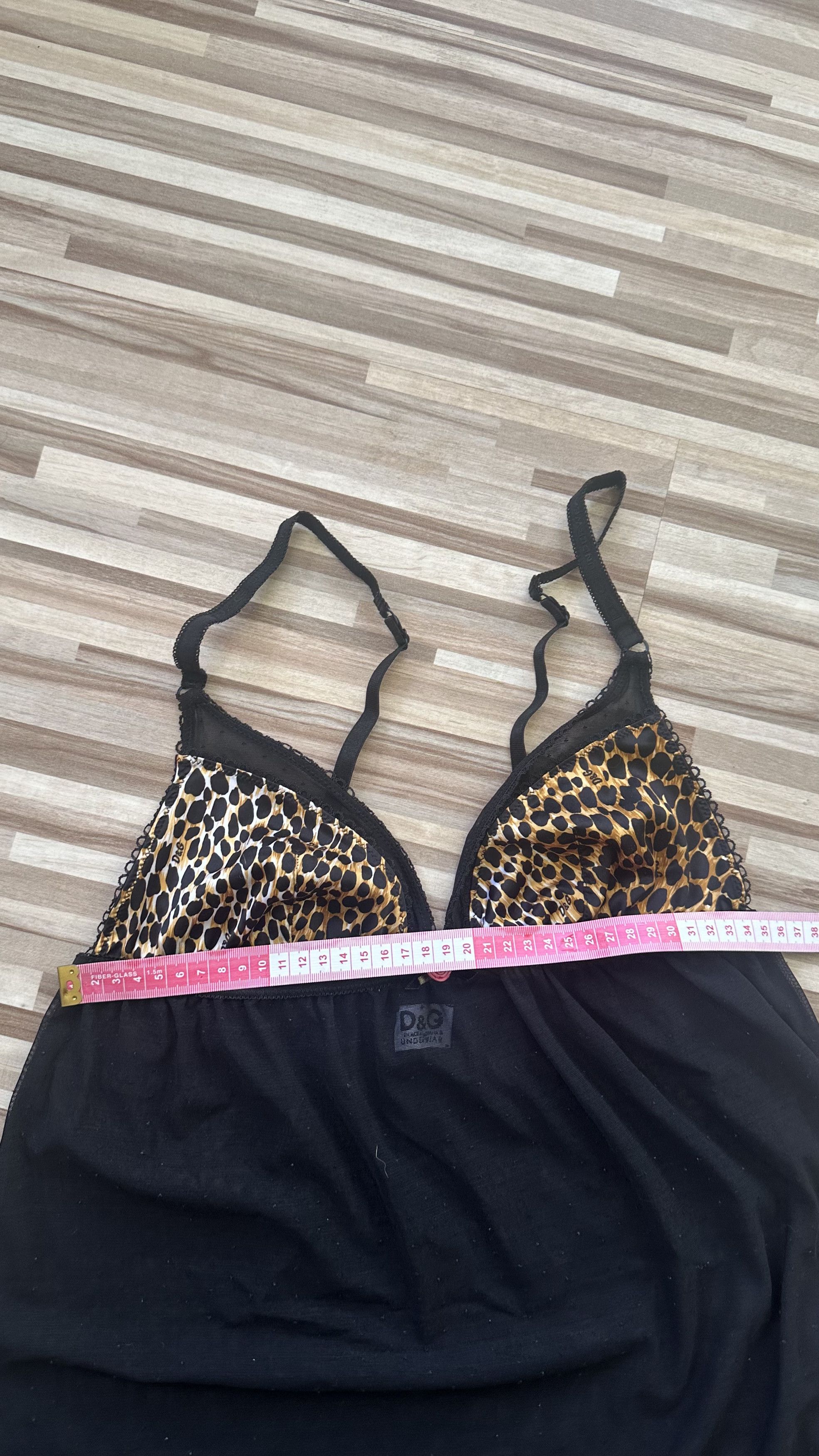 Dolce & Gabbana Dolce & Gabbana Black Leopard Lace Pattern Lingerie Tank Top Size M / US 6-8 / IT 42-44 - 12 Thumbnail