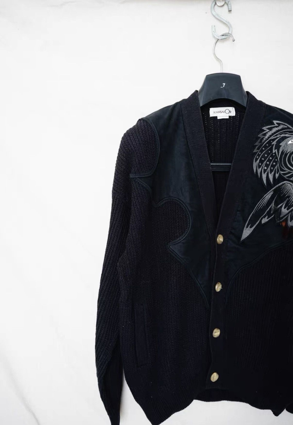 Kansai Yamamoto Kansai Yamamoto Archive Embroidered Panel Cardigan Size US M / EU 48-50 / 2 - 2 Thumbnail