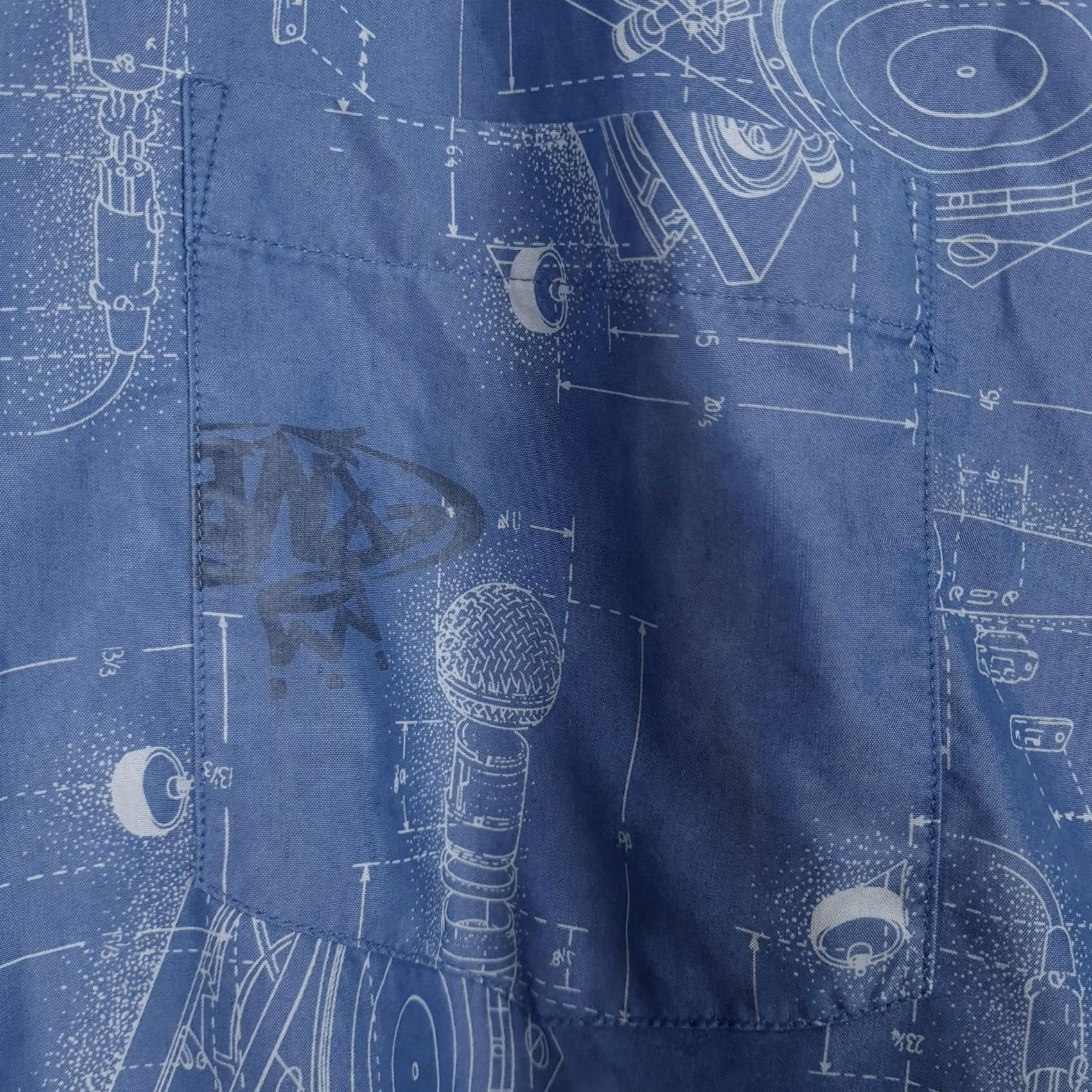 Vintage VINTAGE PNB Nation Clothing Shirt Mens XL Blue DJ Turntable Hip Hop Graphic Print 90s Casual Masculine Size US XL / EU 56 / 4 - 5 Thumbnail