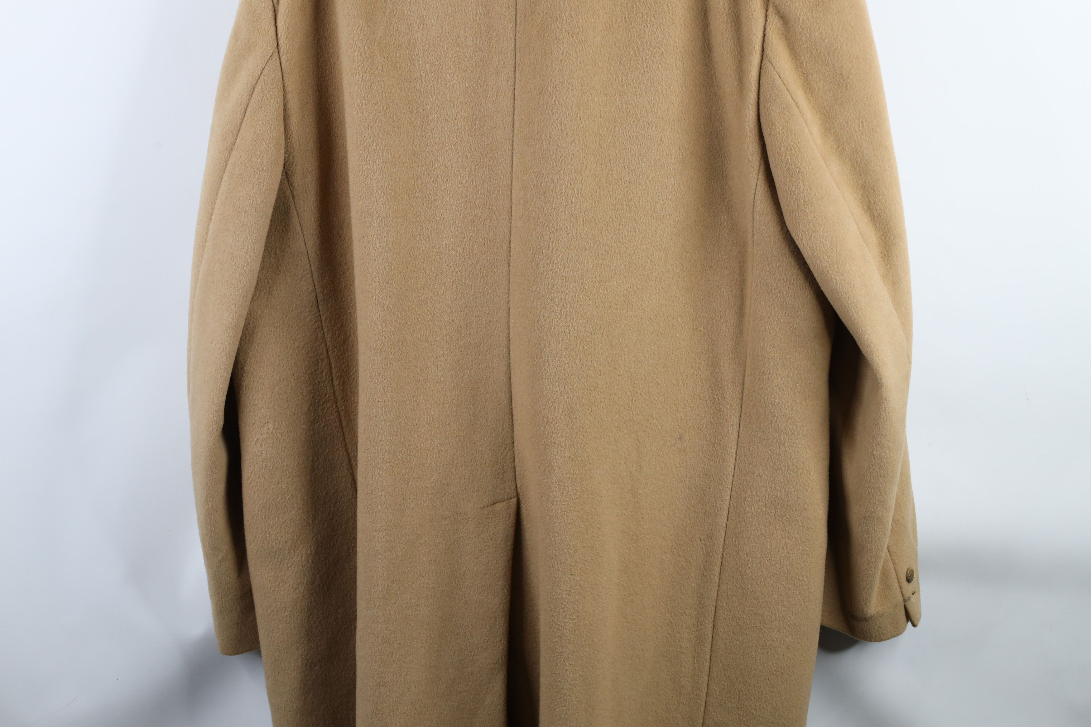Vintage Vintage 70s Streetwear Cashmere Overcoat Jacket Beige USA Size US XXL / EU 58 / 5 - 19 Thumbnail