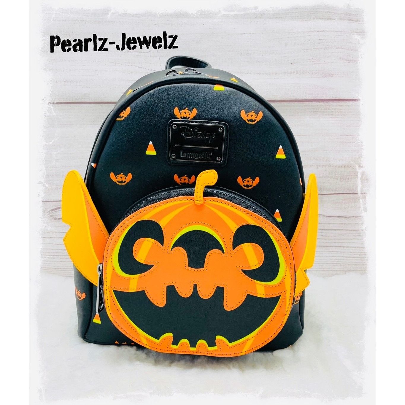 Disney Loungefly Lilo & Stitch Jack-o'-lantern Pumpkin Face Hallowe Size ONE SIZE - 1 Thumbnail