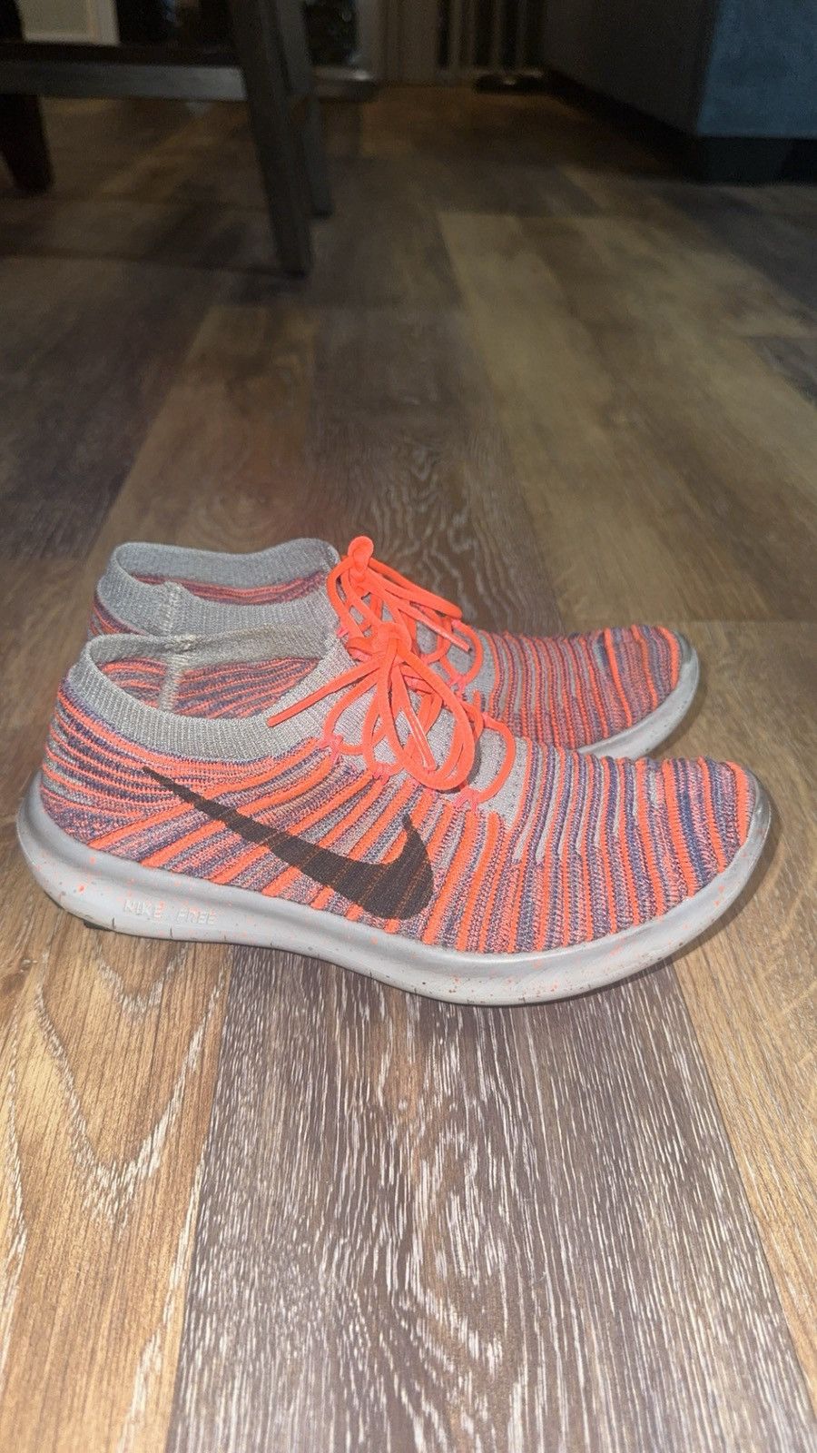 Nike Nike Free RN Motion Flyknit Orange Size 5.5W Size US 5.5 / IT 35.5 - 1 Thumbnail