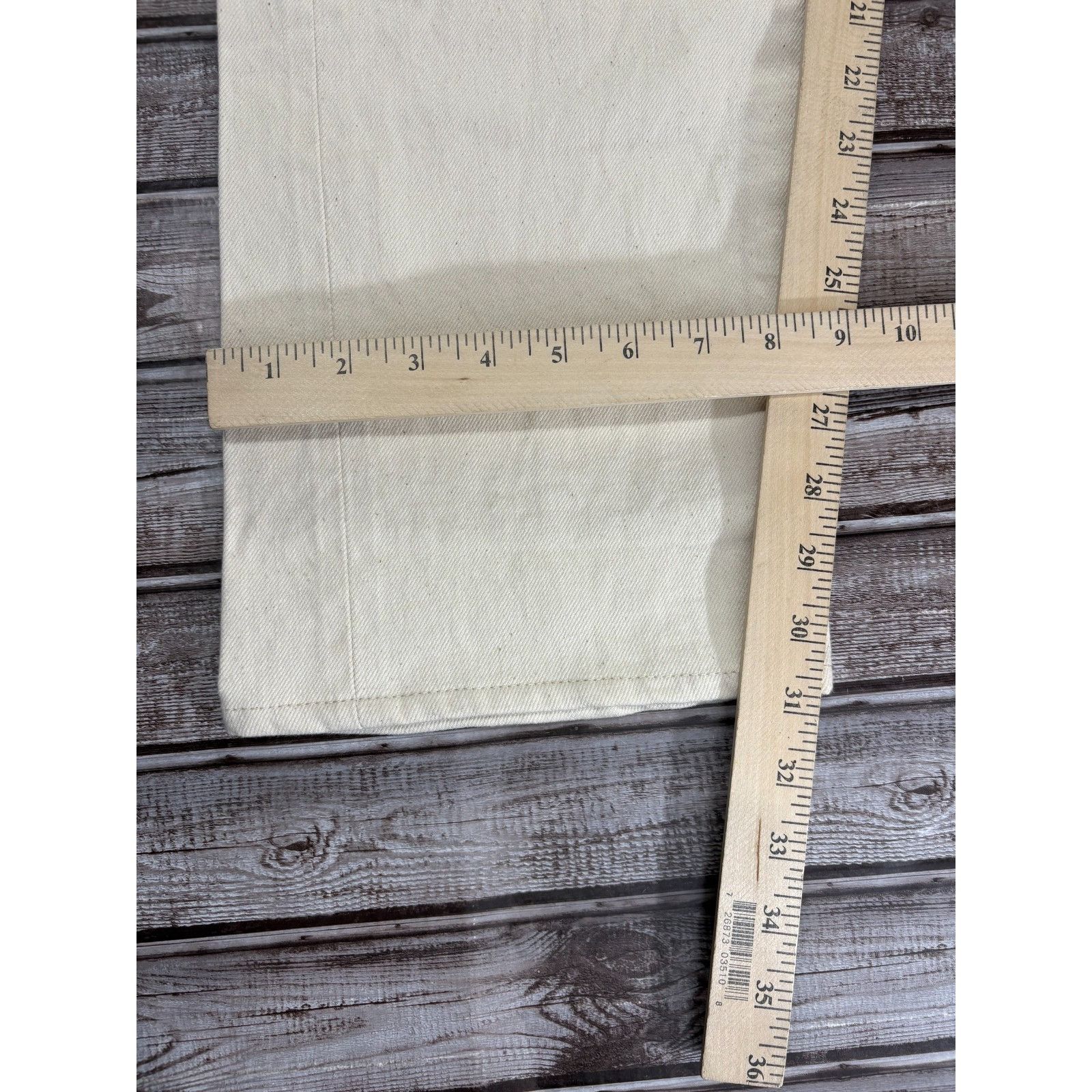 Rubato Rubato Undyed Selvedge Denim Jeans size 33 color Cream Natur Size US 33 - 8 Thumbnail